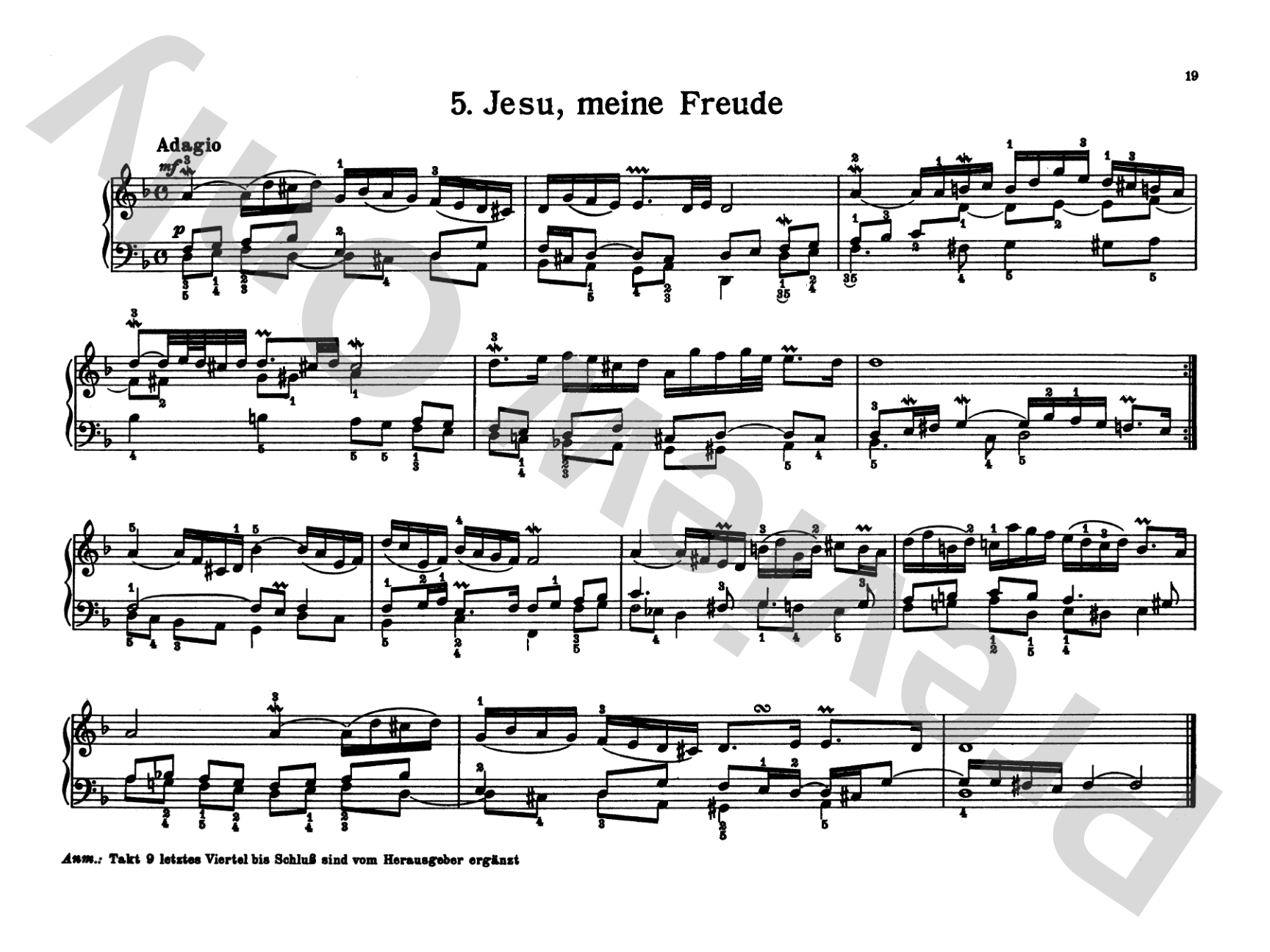 Bach: Notebook for Wilhelm Friedemann Bach
