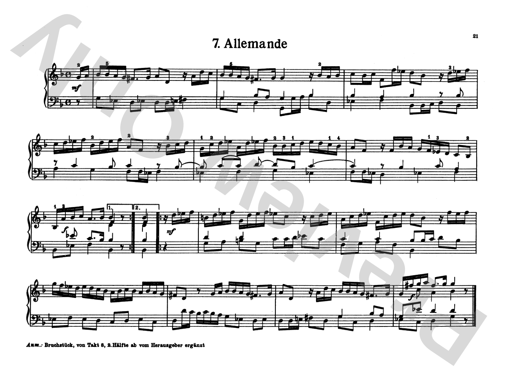 Bach: Notebook for Wilhelm Friedemann Bach