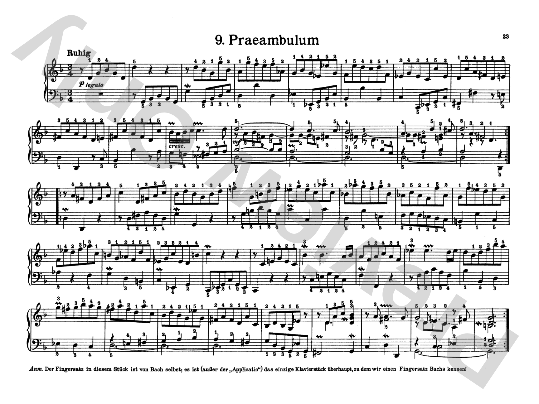 Bach: Notebook for Wilhelm Friedemann Bach