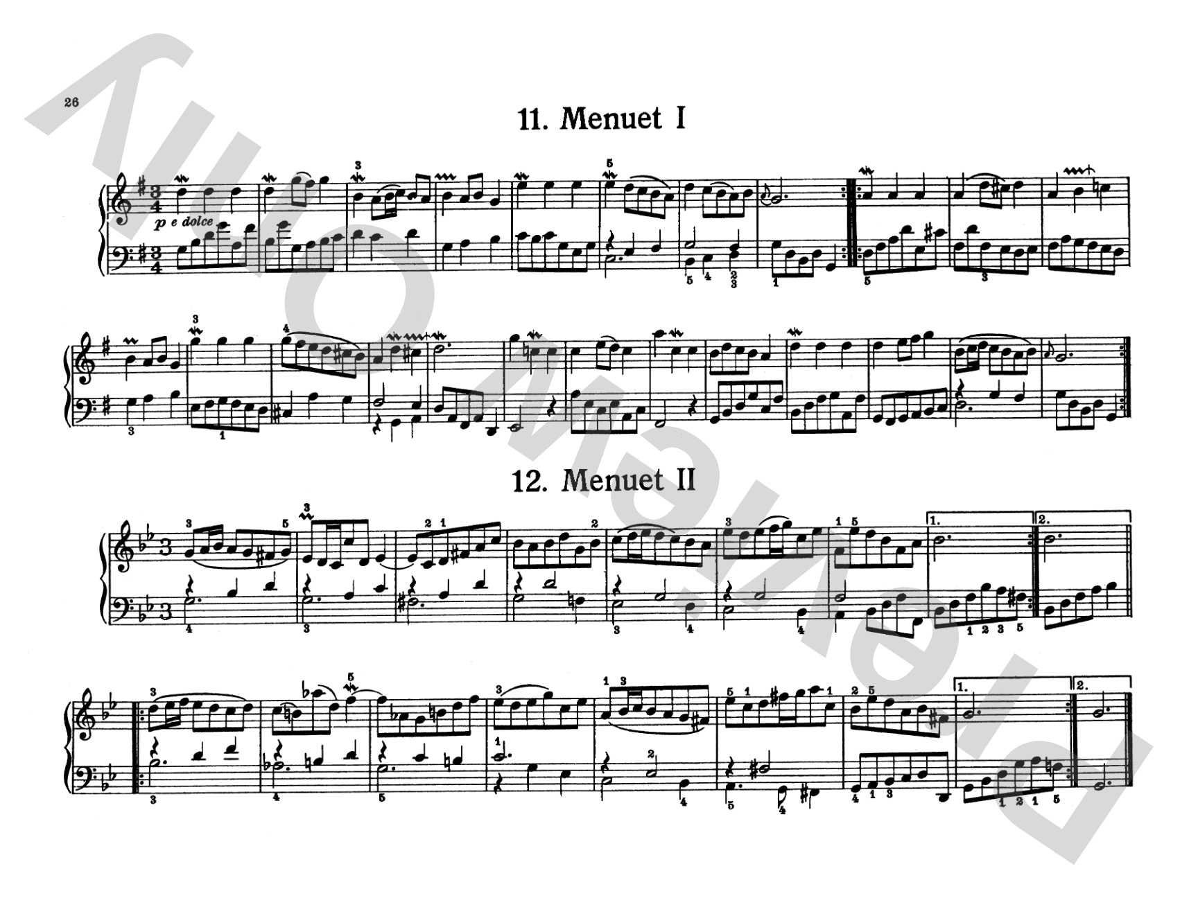 Bach: Notebook for Wilhelm Friedemann Bach
