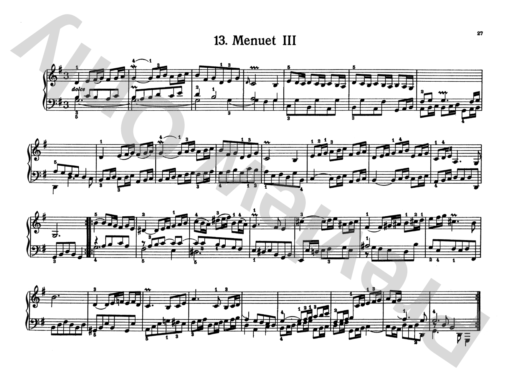 Bach: Notebook for Wilhelm Friedemann Bach