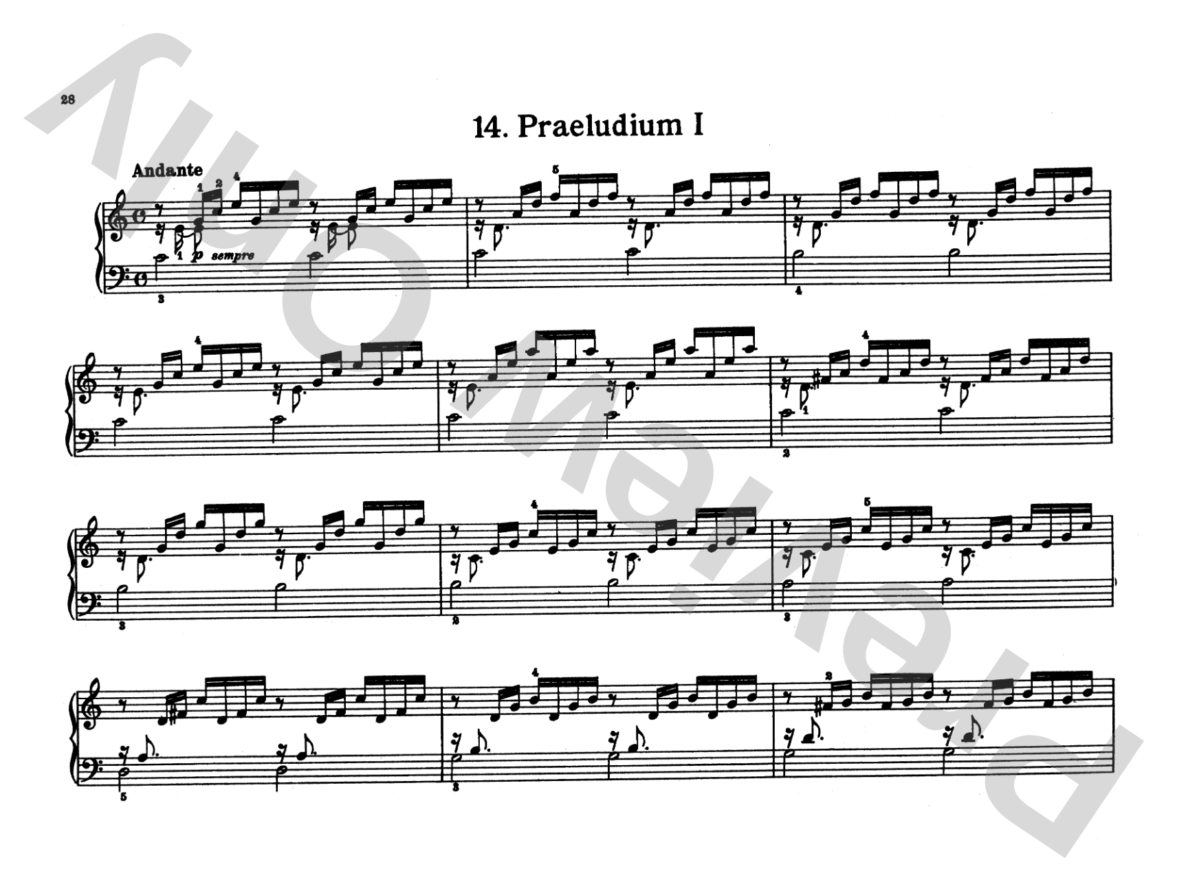 Bach: Notebook for Wilhelm Friedemann Bach