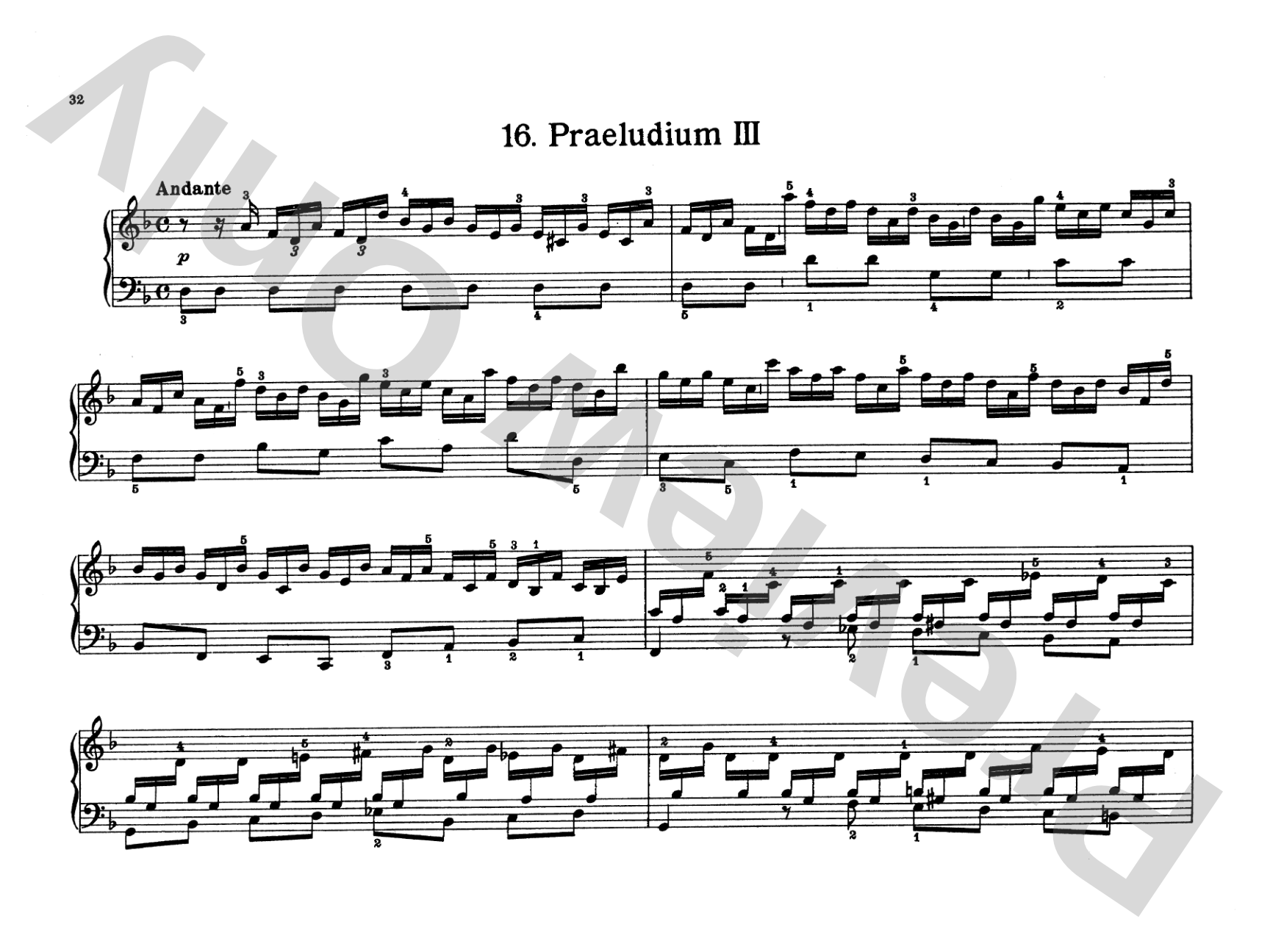 Bach: Notebook for Wilhelm Friedemann Bach