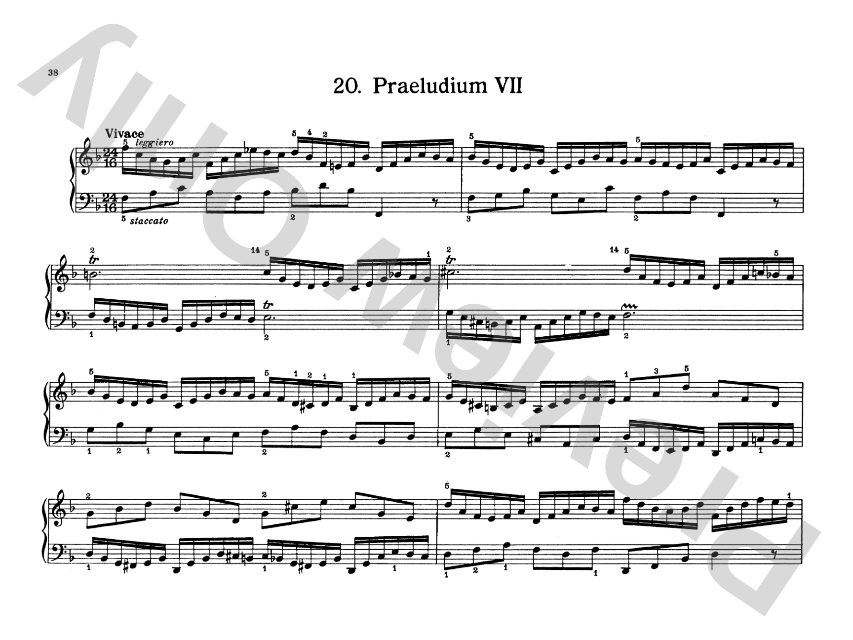 Bach: Notebook for Wilhelm Friedemann Bach