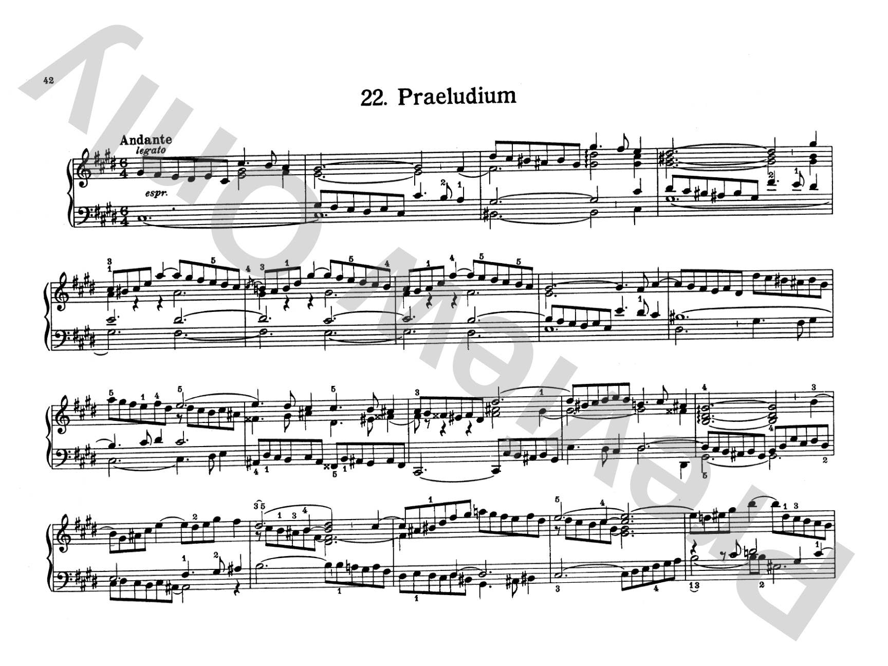 Bach: Notebook for Wilhelm Friedemann Bach