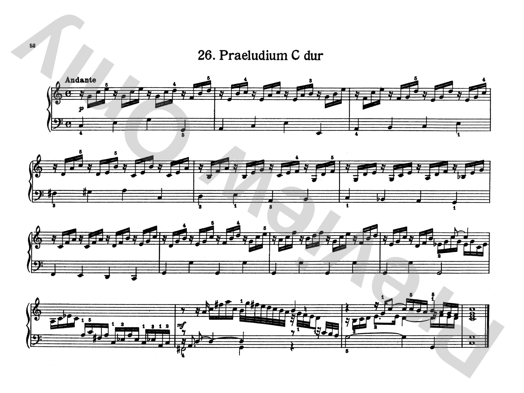 Bach: Notebook for Wilhelm Friedemann Bach