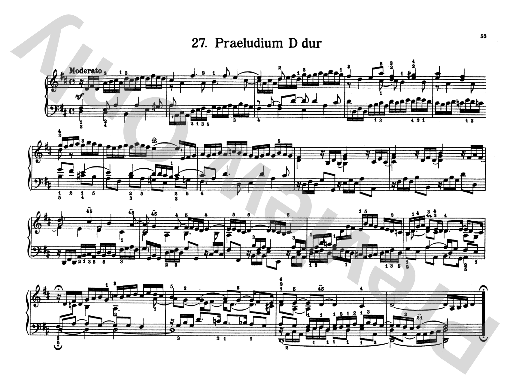 Bach: Notebook for Wilhelm Friedemann Bach