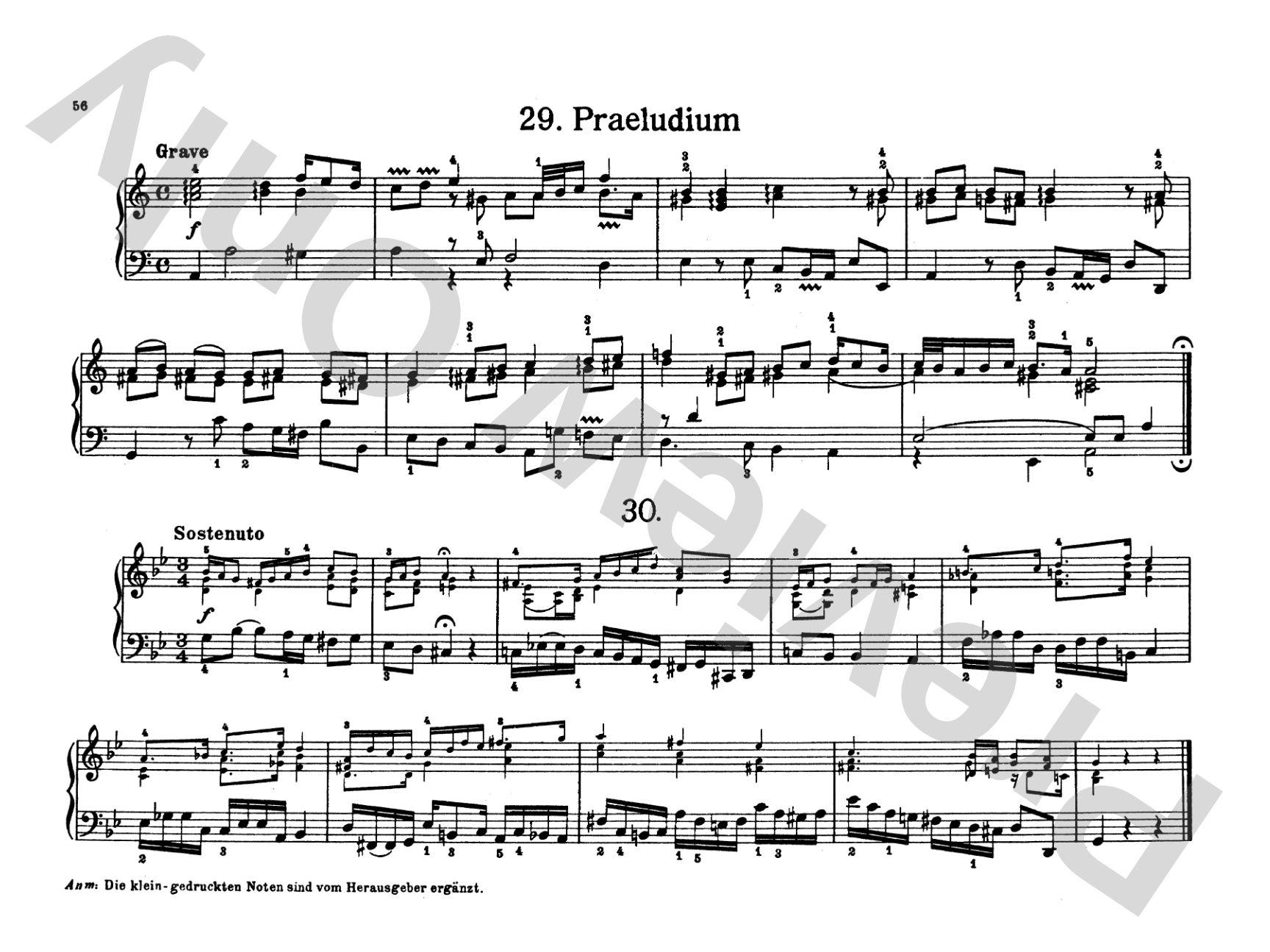 Bach: Notebook for Wilhelm Friedemann Bach