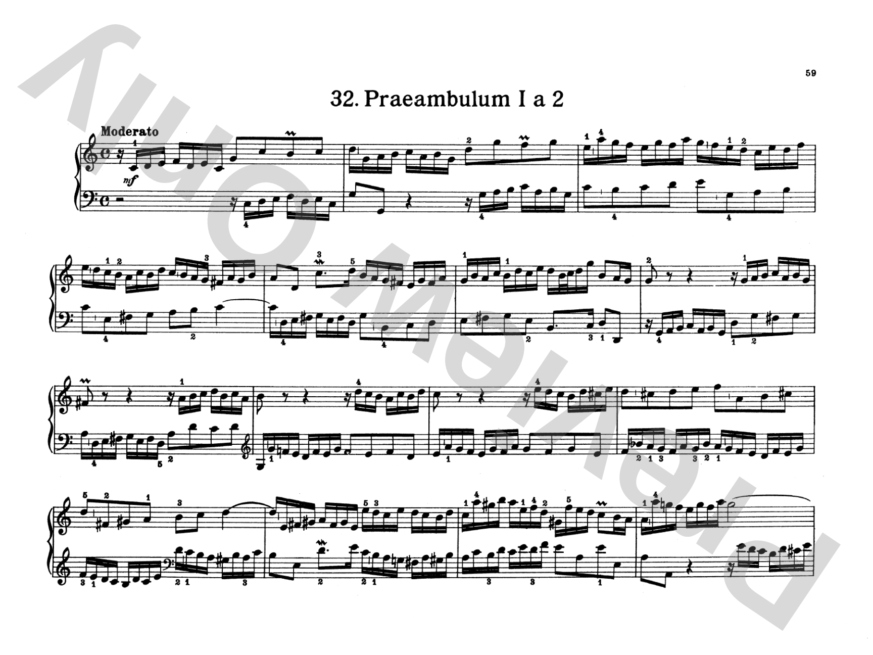 Bach: Notebook for Wilhelm Friedemann Bach