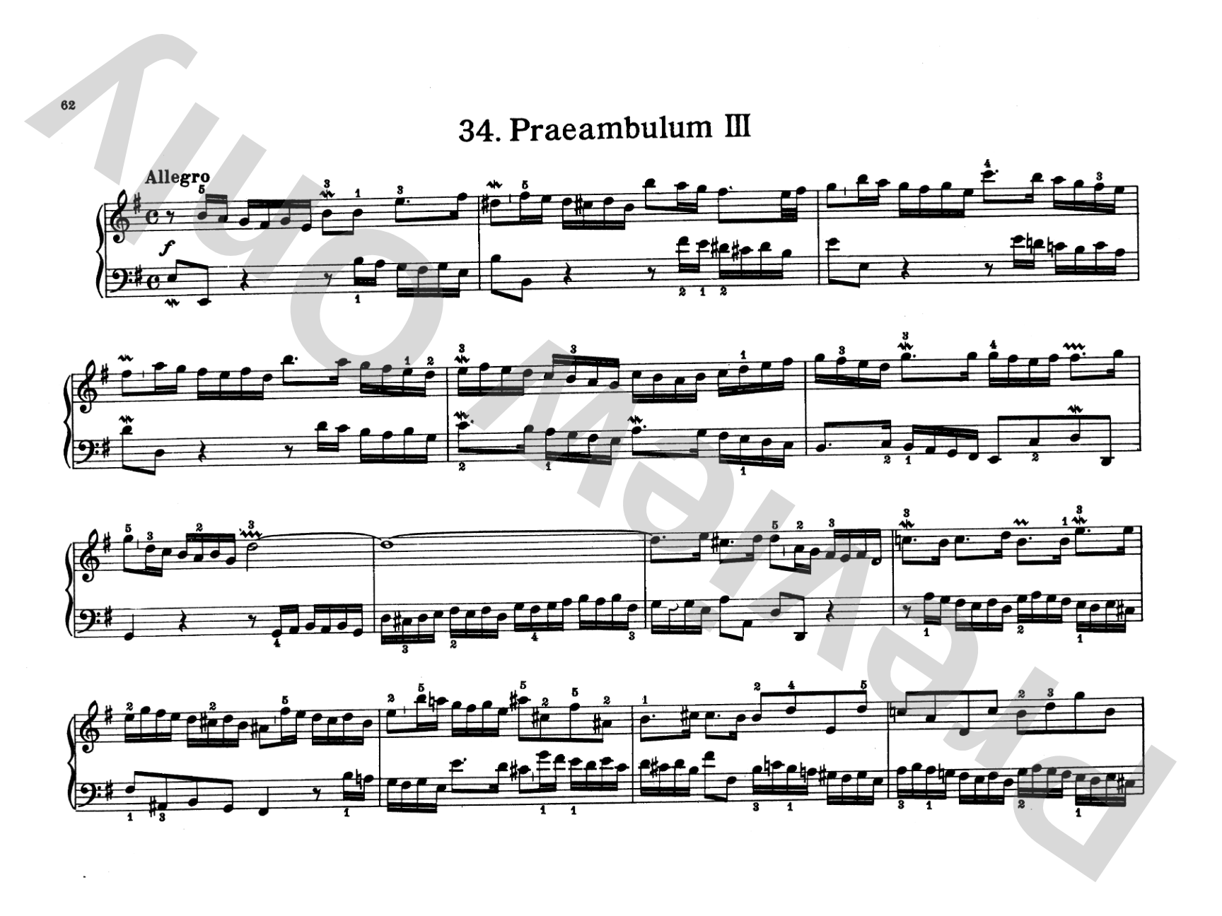 Bach: Notebook for Wilhelm Friedemann Bach