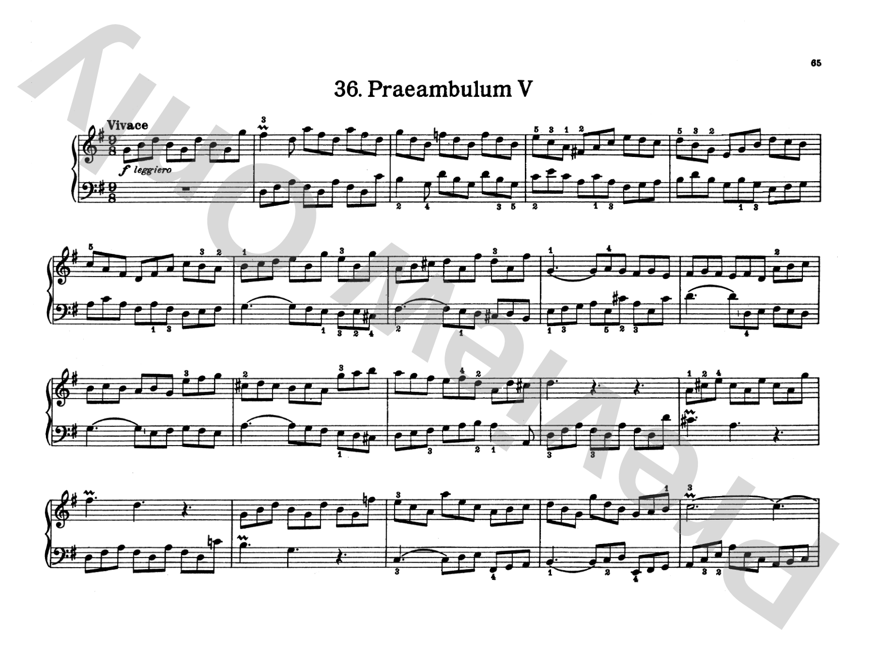 Bach: Notebook for Wilhelm Friedemann Bach