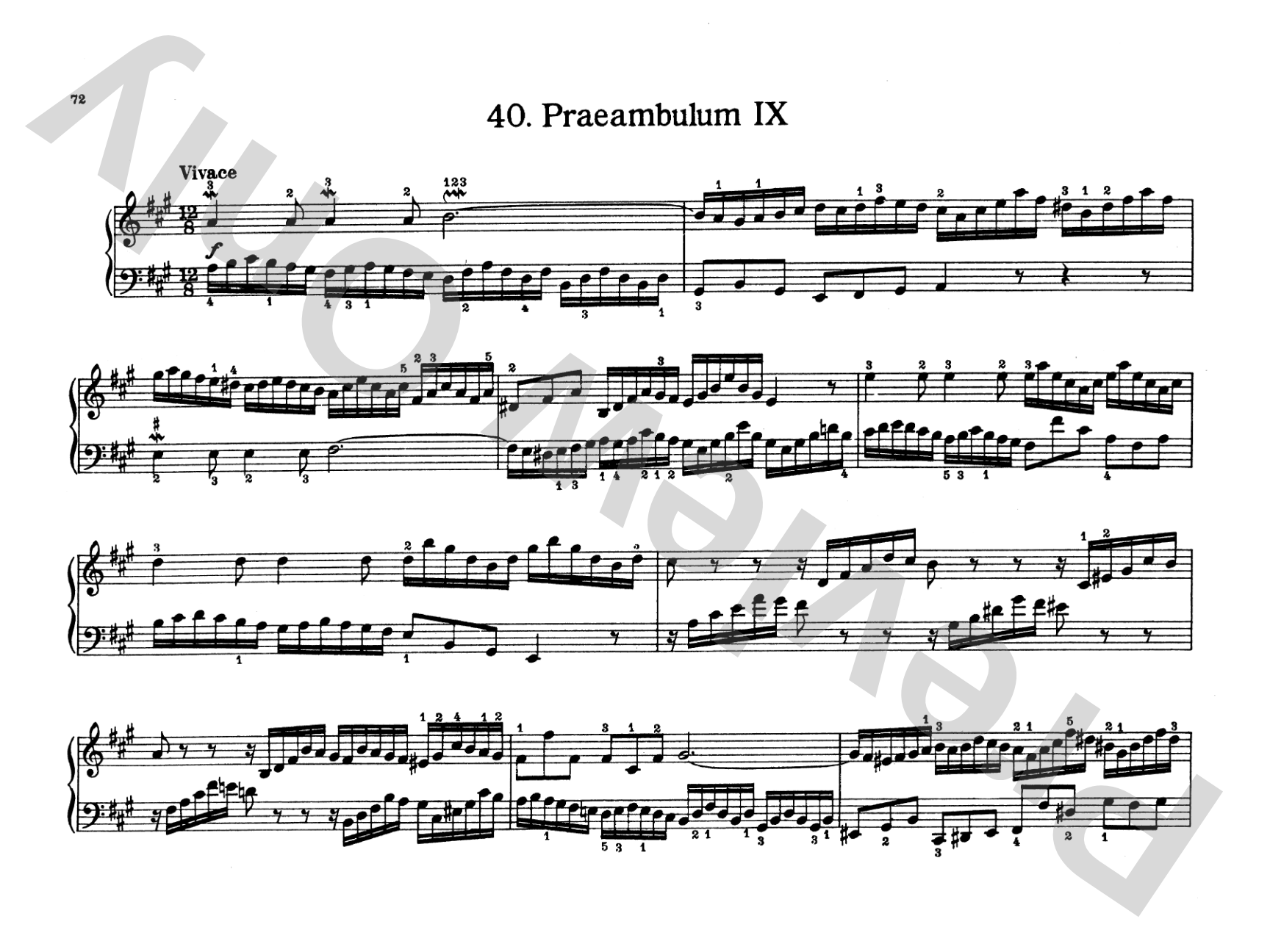 Bach: Notebook for Wilhelm Friedemann Bach