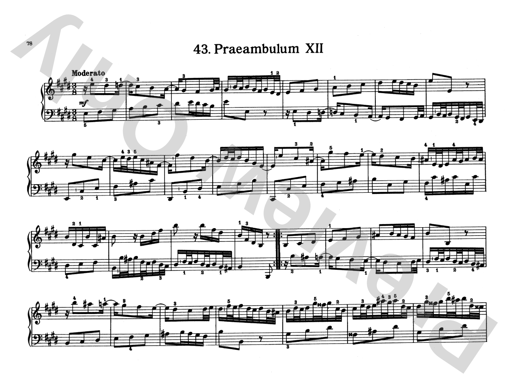 Bach: Notebook for Wilhelm Friedemann Bach