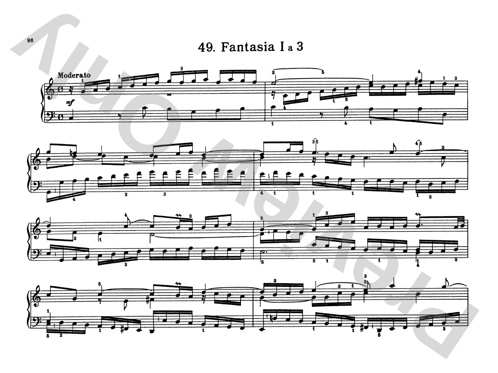 Bach: Notebook for Wilhelm Friedemann Bach