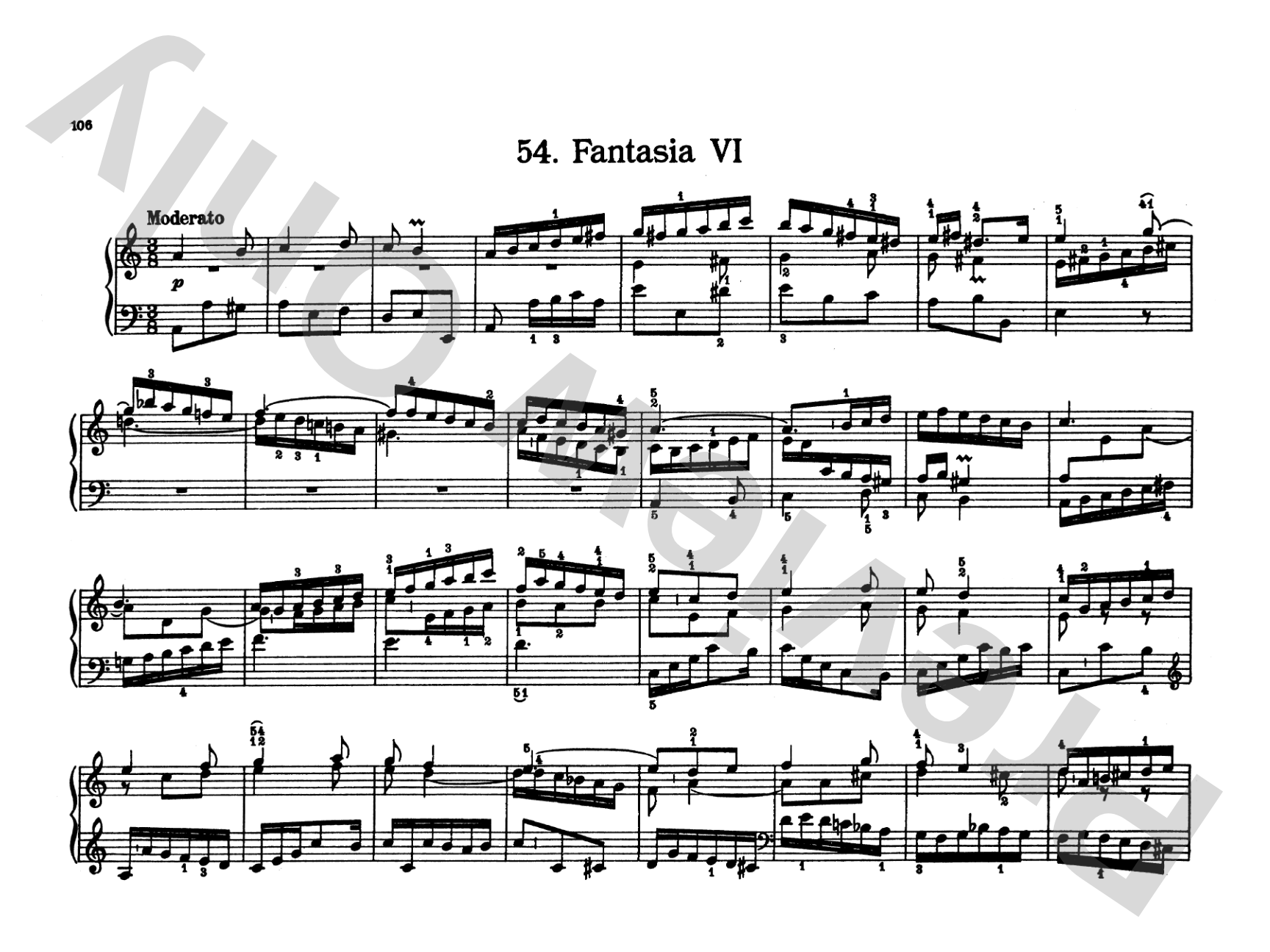 Bach: Notebook for Wilhelm Friedemann Bach