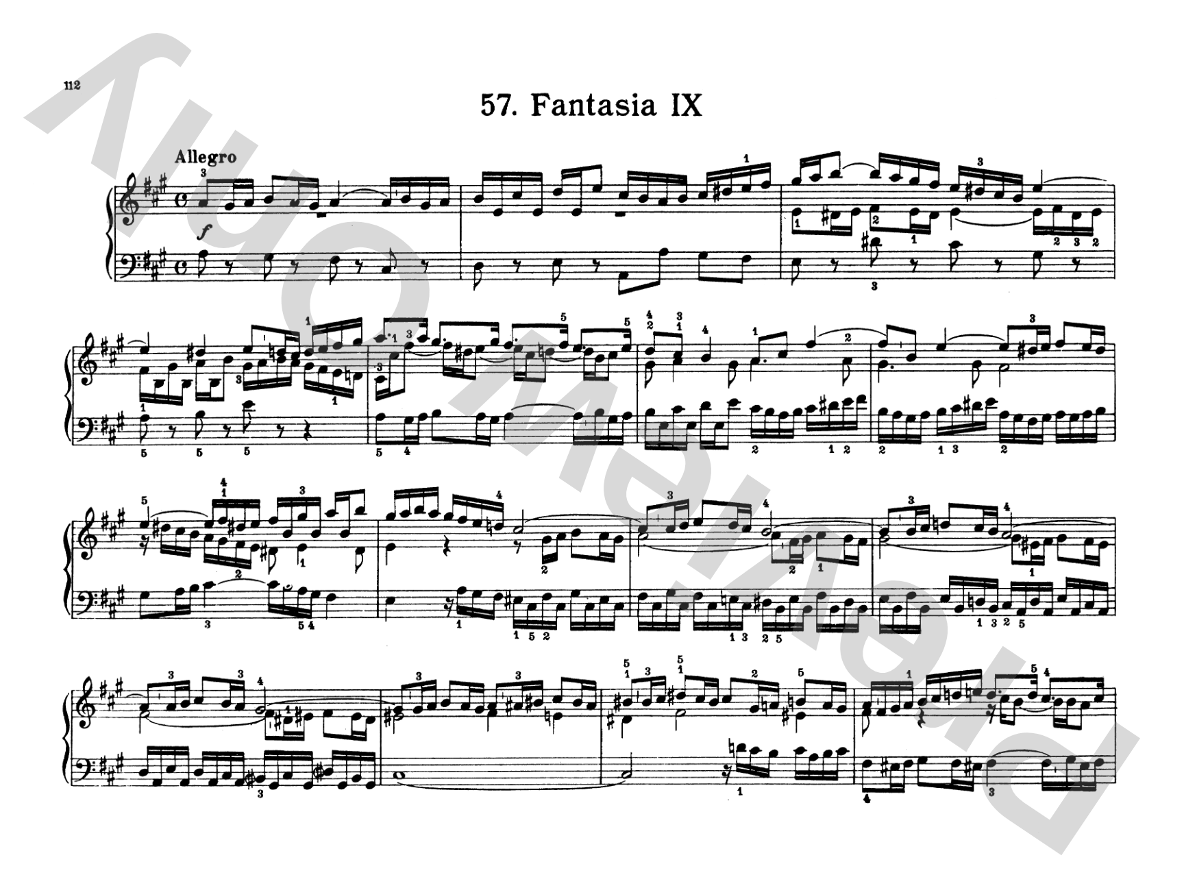 Bach: Notebook for Wilhelm Friedemann Bach