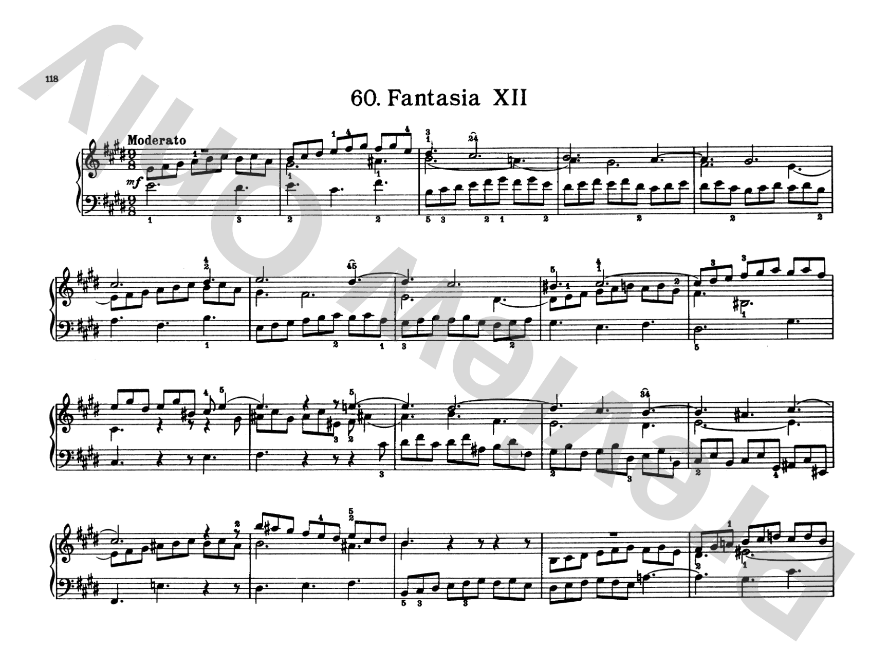 Bach: Notebook for Wilhelm Friedemann Bach