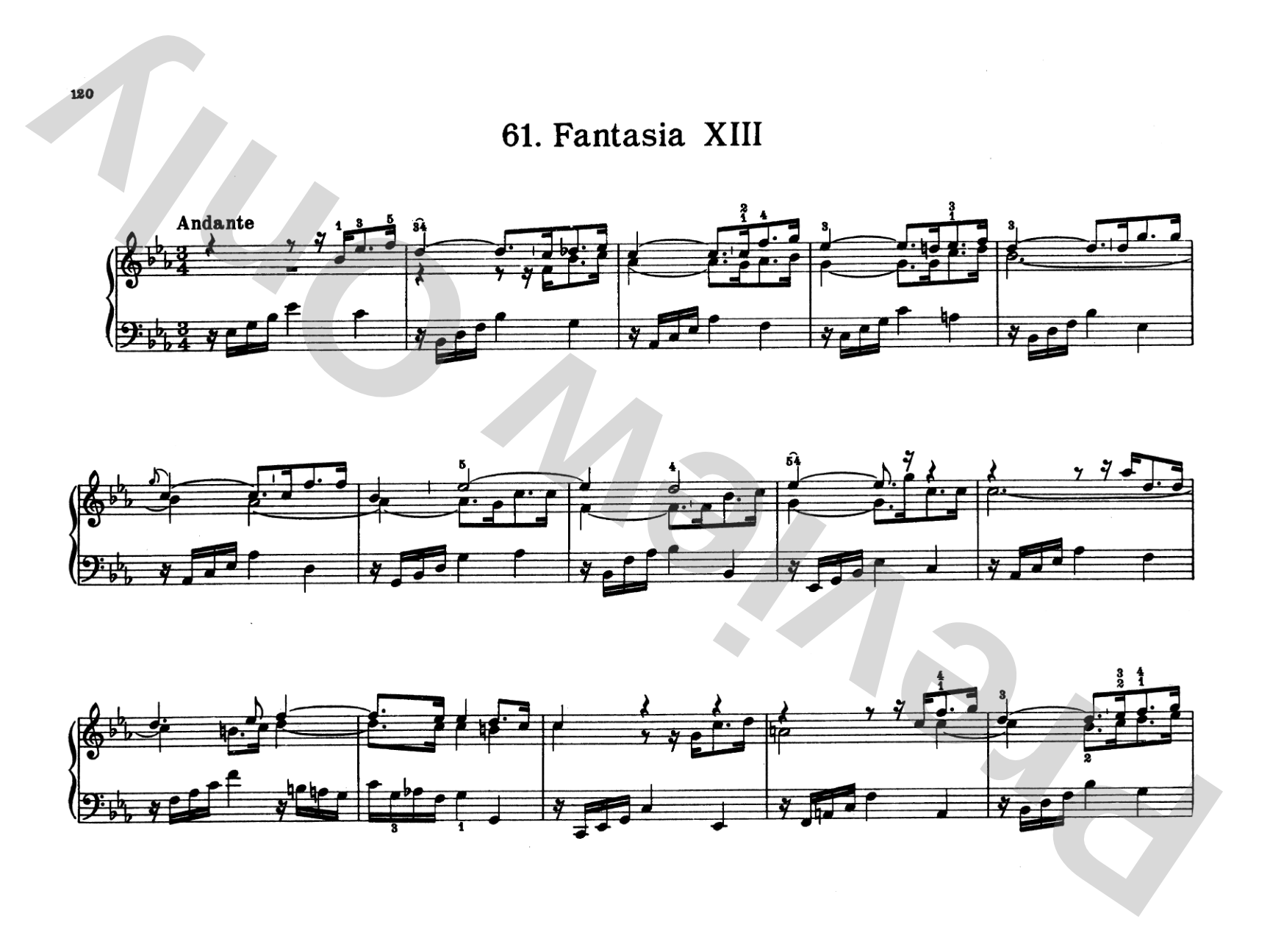 Bach: Notebook for Wilhelm Friedemann Bach