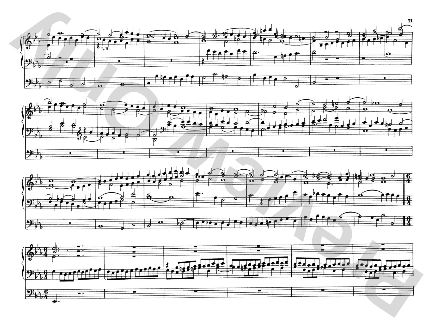 Bach: Complete Organ Works, Volume III: Organ Comb Bound Book