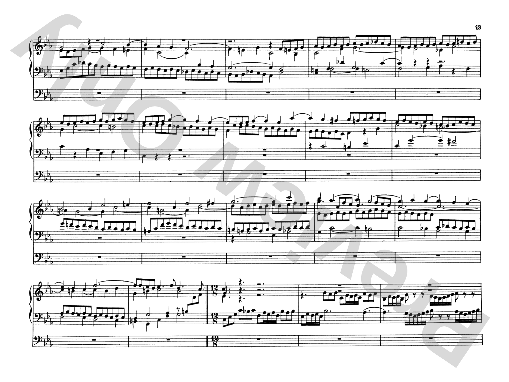 Bach: Complete Organ Works, Volume III: Organ Comb Bound Book