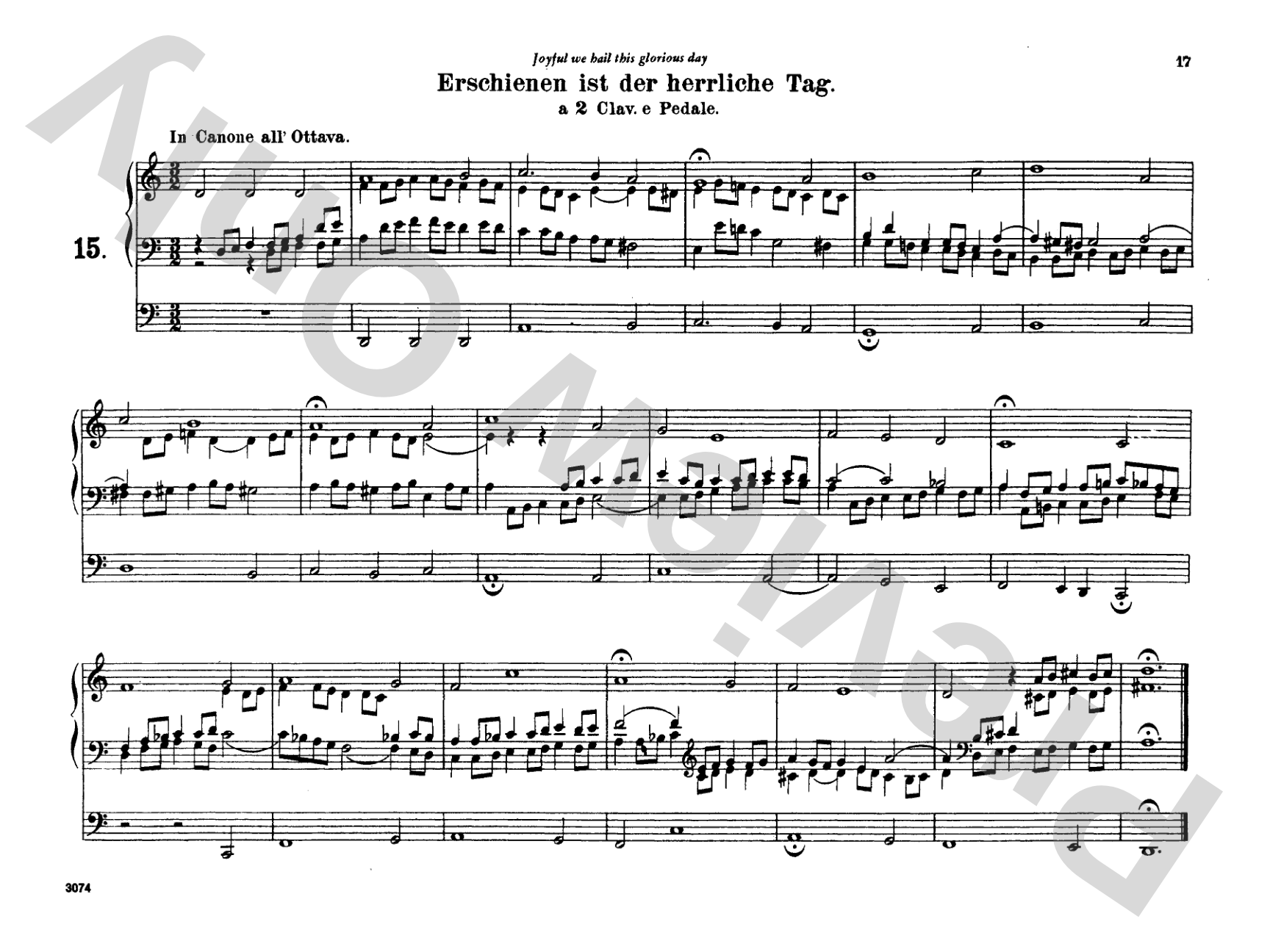 Bach: Complete Organ Works, Volume V: Organ Comb Bound Book