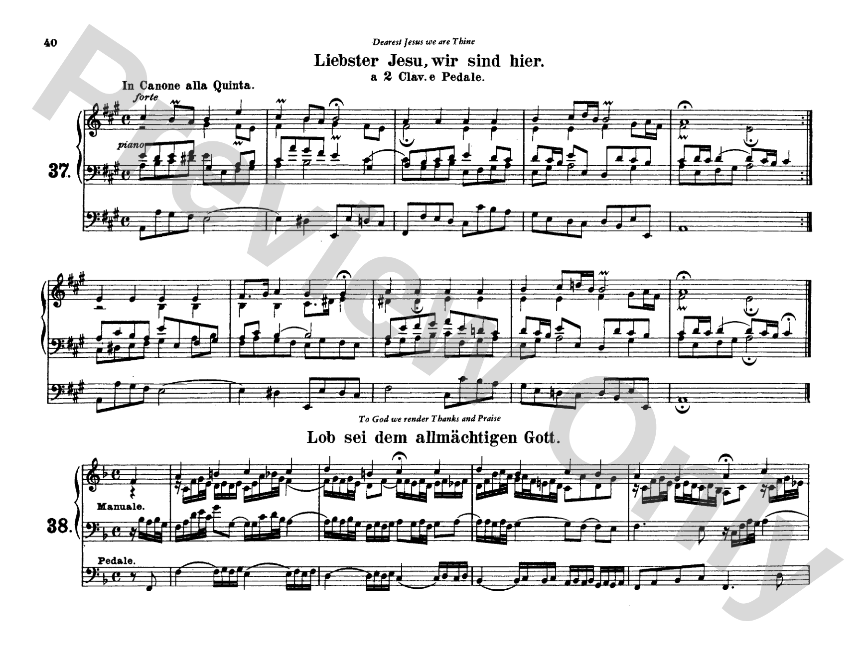 Bach: Complete Organ Works, Volume V: Organ Comb Bound Book