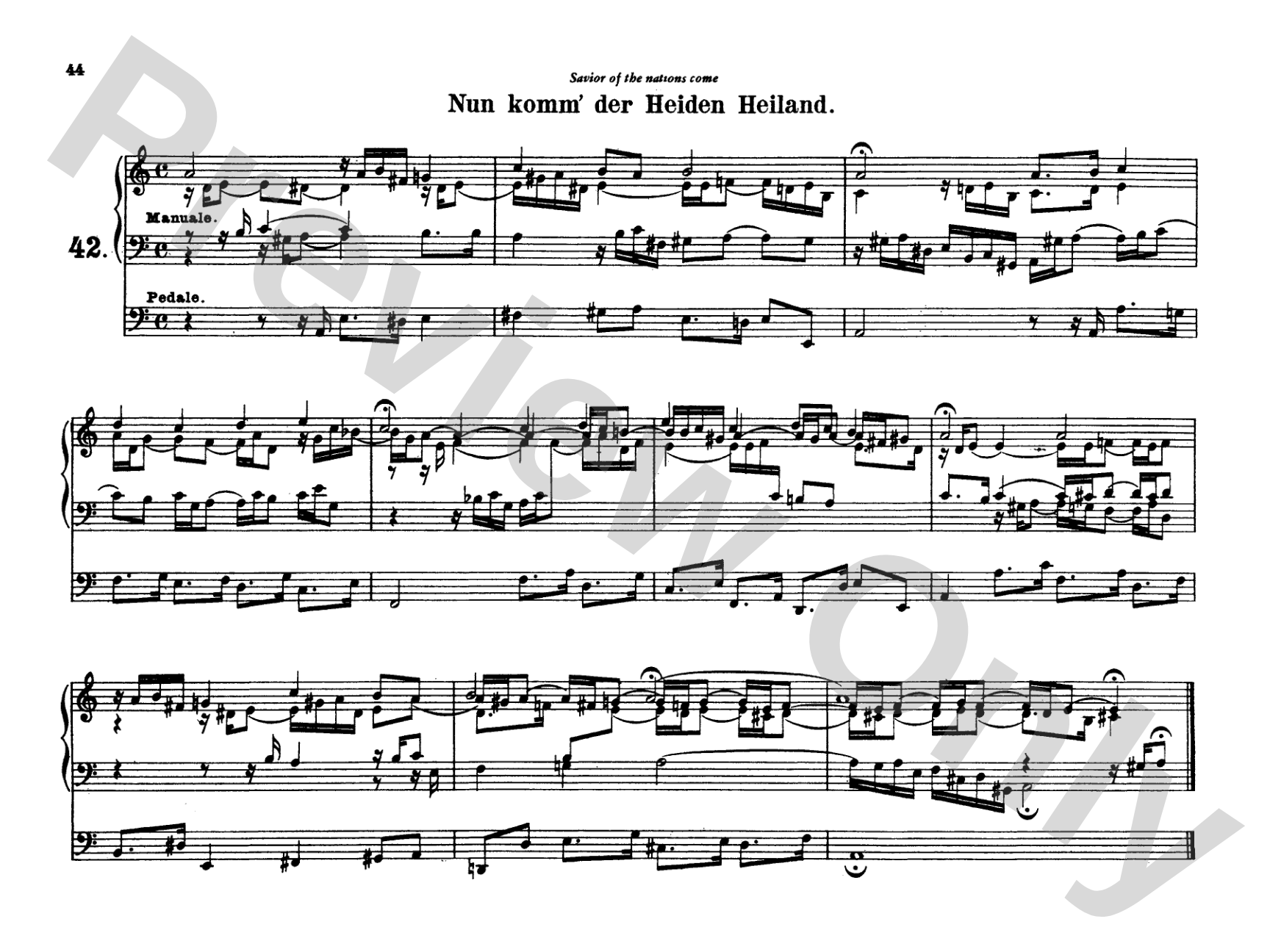 Bach: Complete Organ Works, Volume V: Organ Comb Bound Book