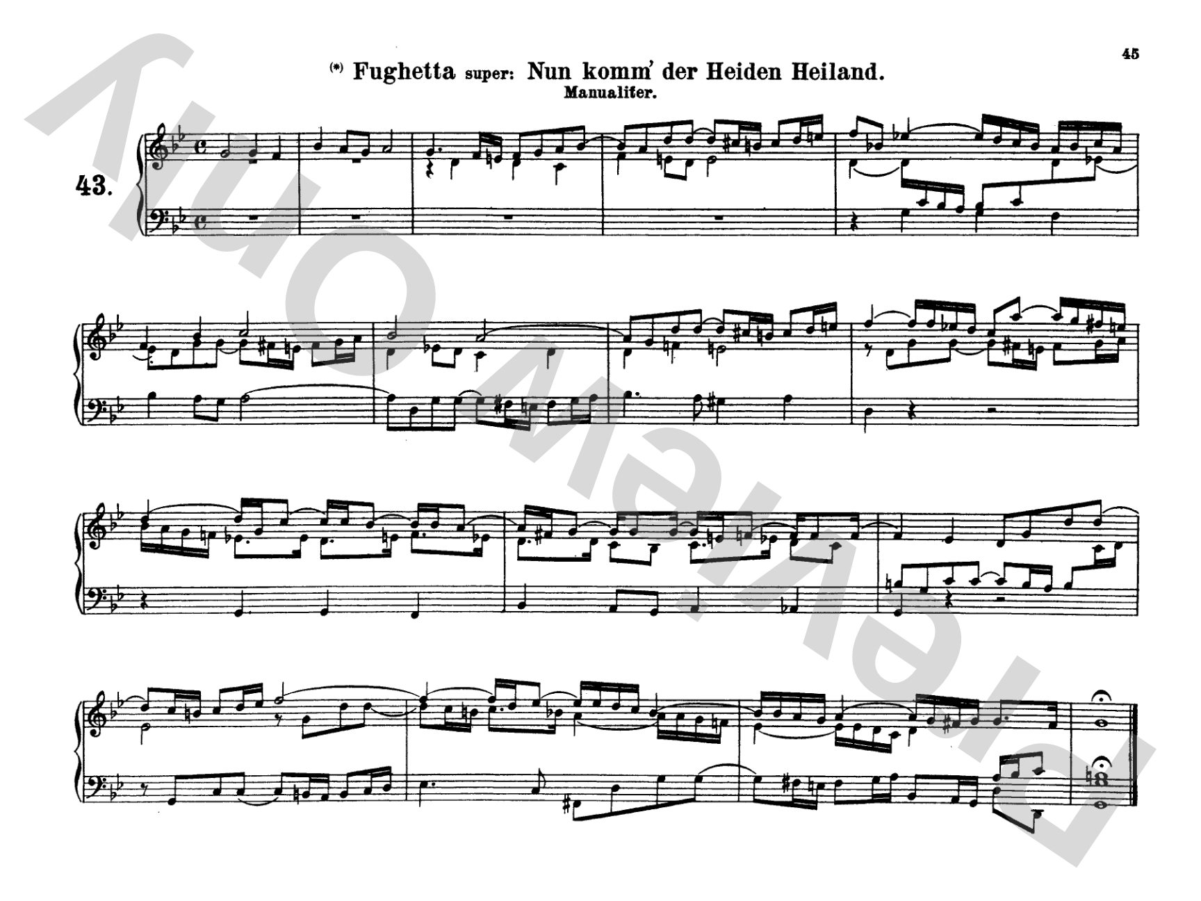 Bach: Complete Organ Works, Volume V: Organ Comb Bound Book