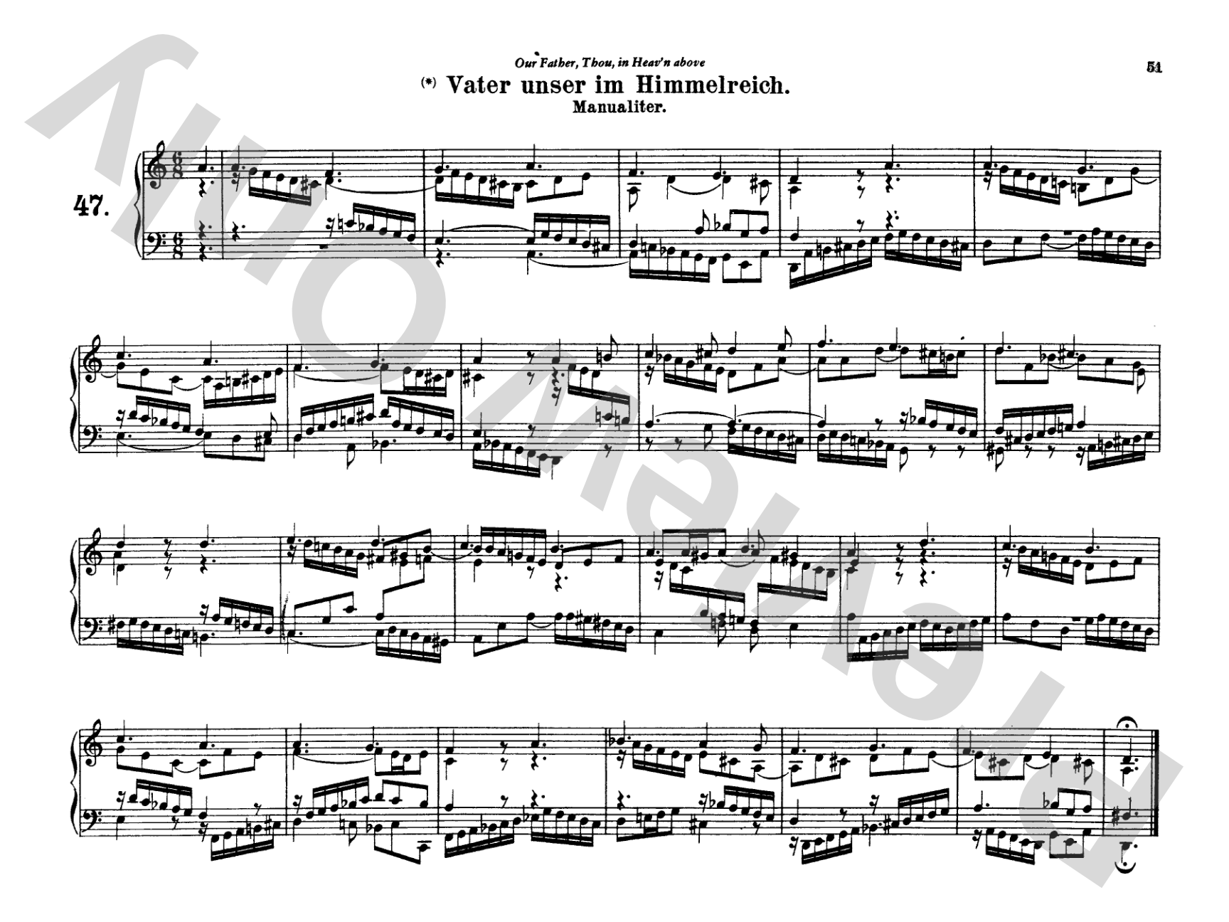 Bach: Complete Organ Works, Volume V: Organ Comb Bound Book