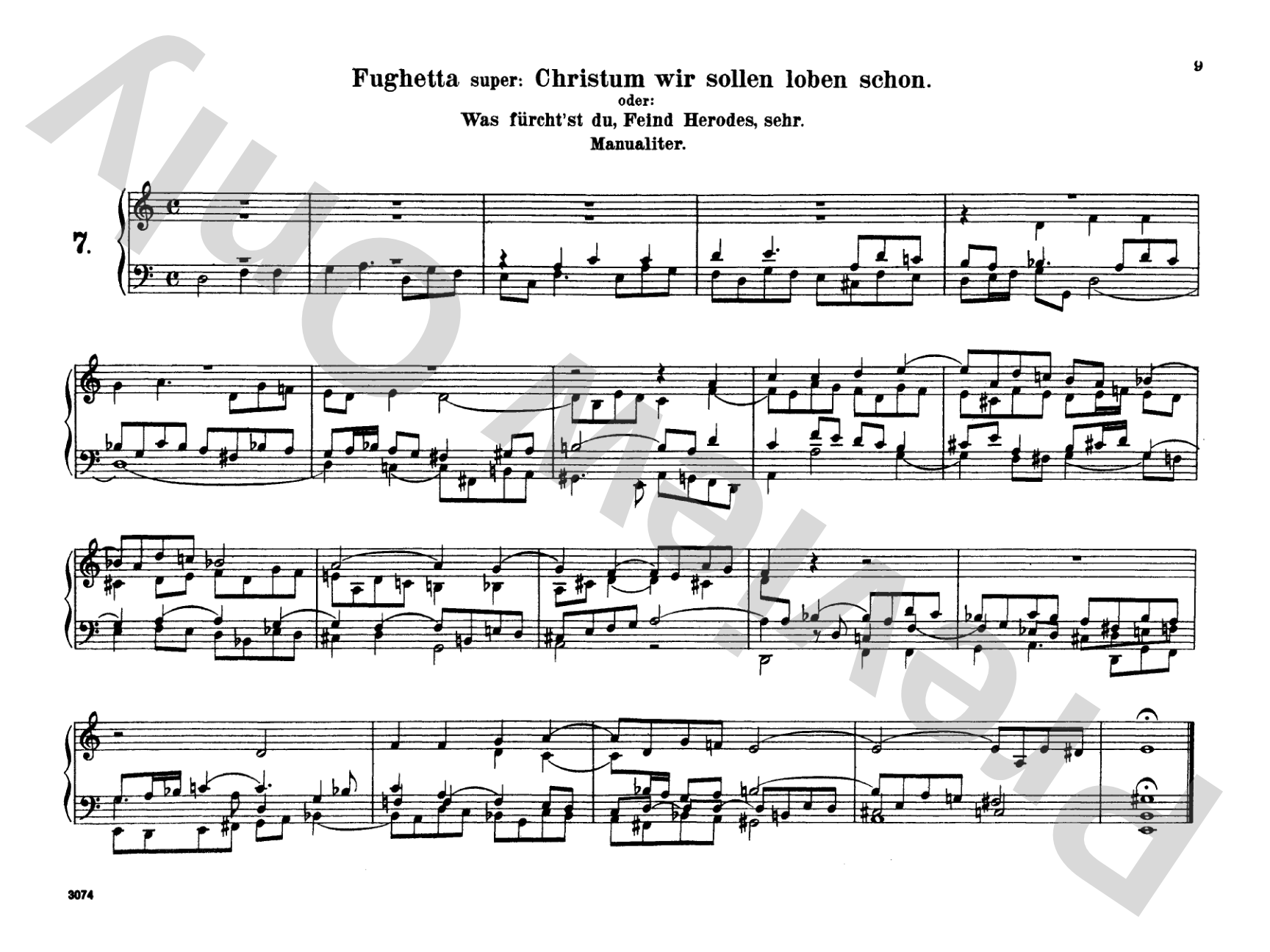 Bach: Complete Organ Works, Volume V: Organ Comb Bound Book