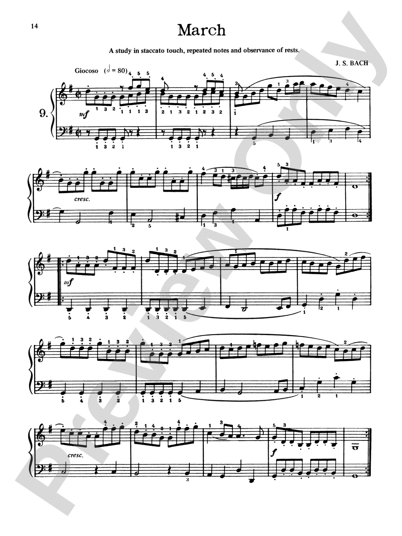 Bach: First Lessons in Bach (Ed. Carroll)