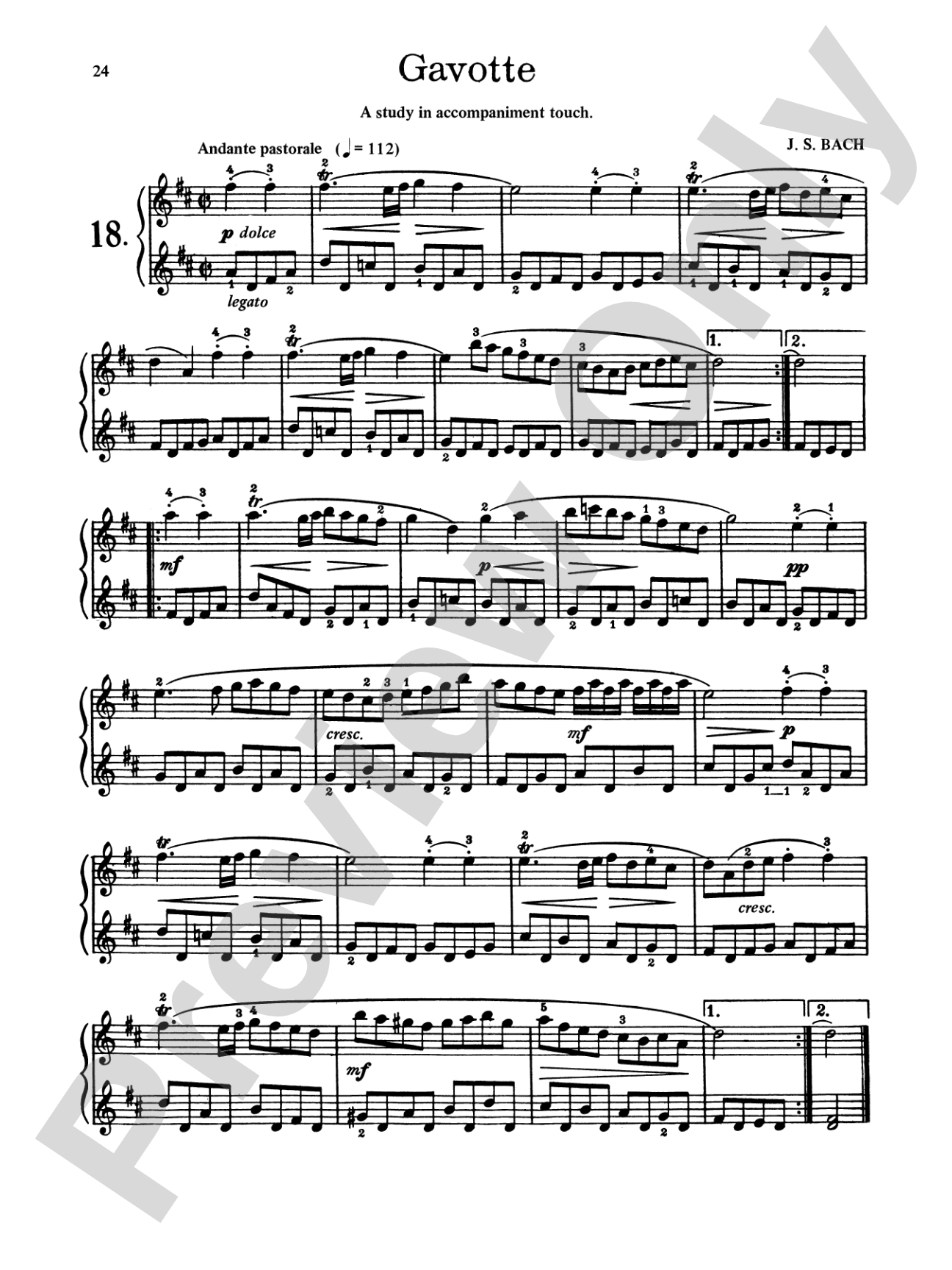 Bach: First Lessons in Bach (Ed. Carroll)