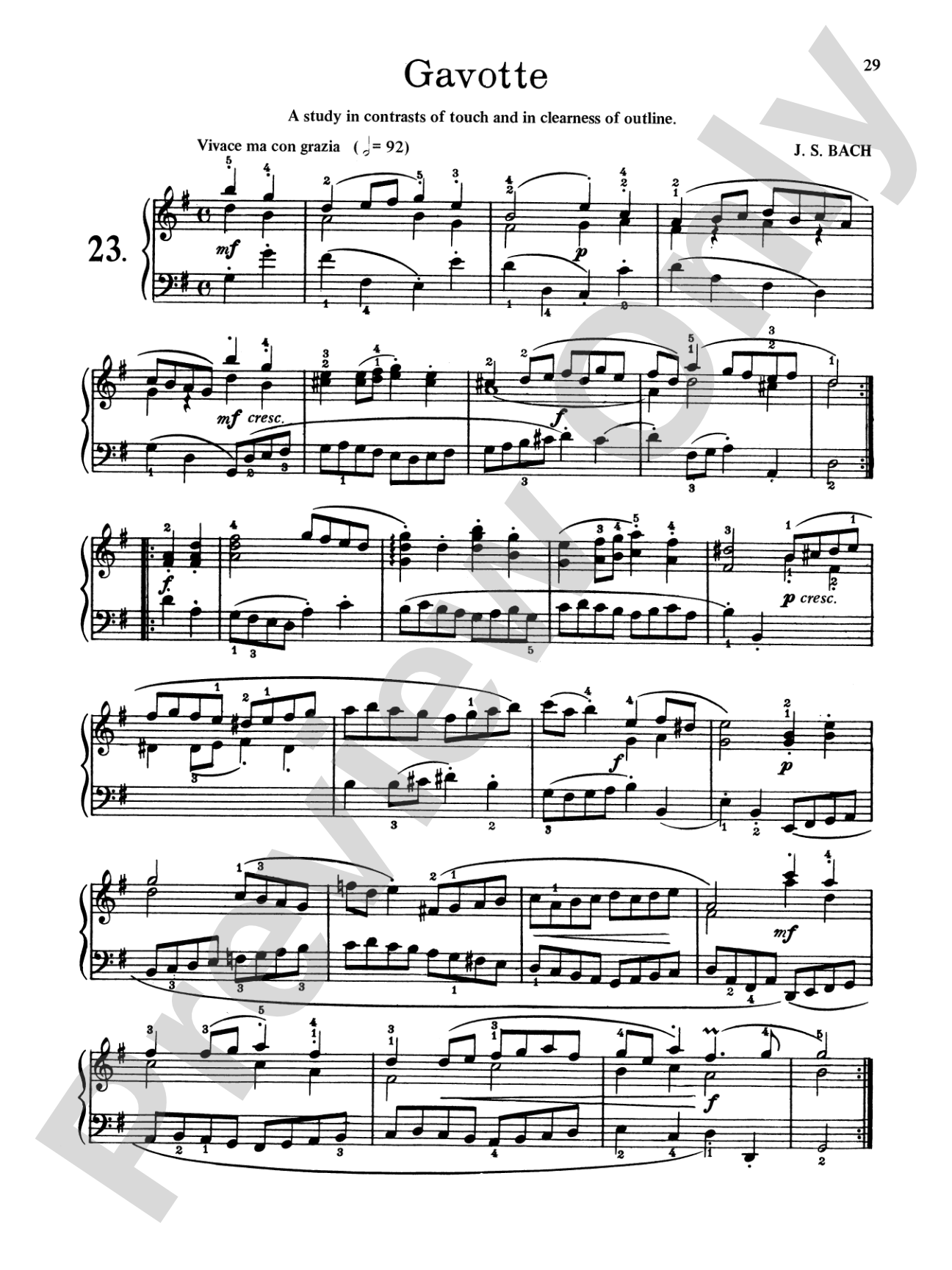 Bach: First Lessons in Bach (Ed. Carroll)