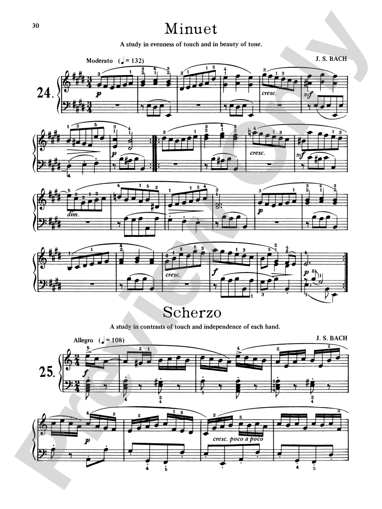 Bach: First Lessons in Bach (Ed. Carroll)