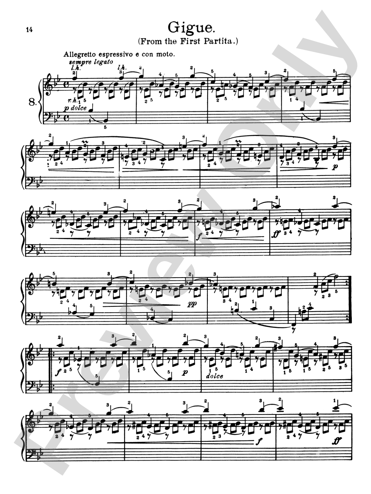 Bach: Album for the Piano (Ed. Heinze)