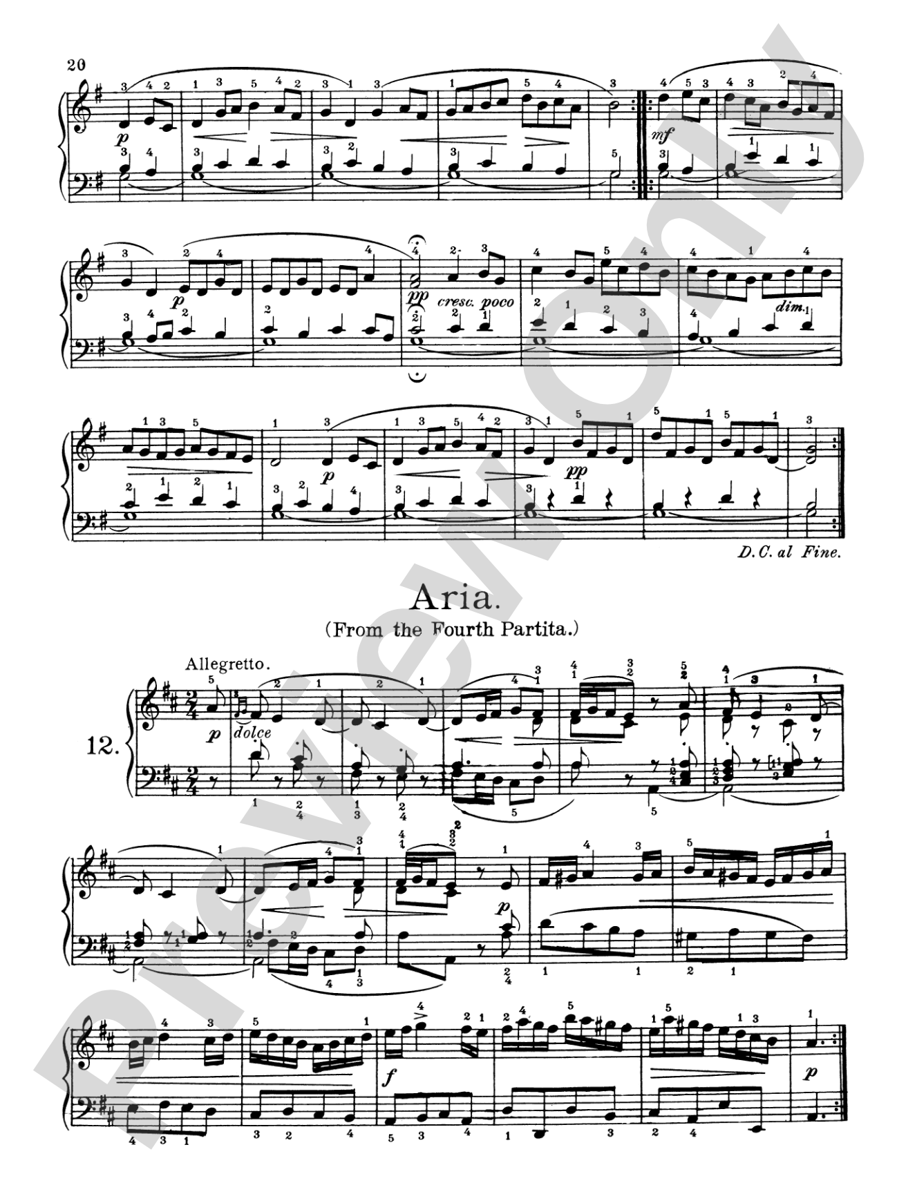 Bach: Album for the Piano (Ed. Heinze)