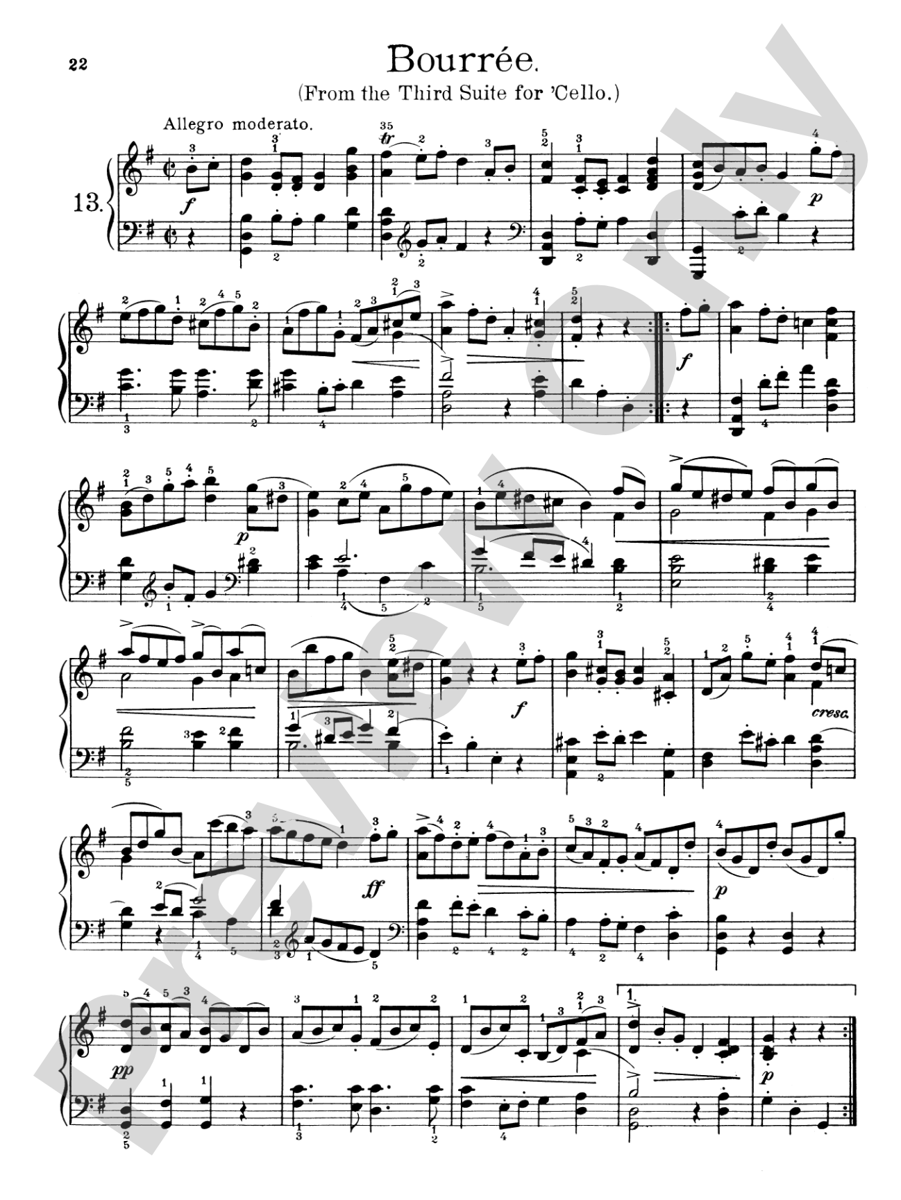 Bach: Album for the Piano (Ed. Heinze)