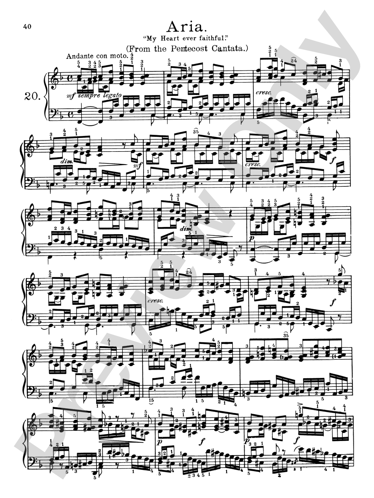 Bach: Album for the Piano (Ed. Heinze)