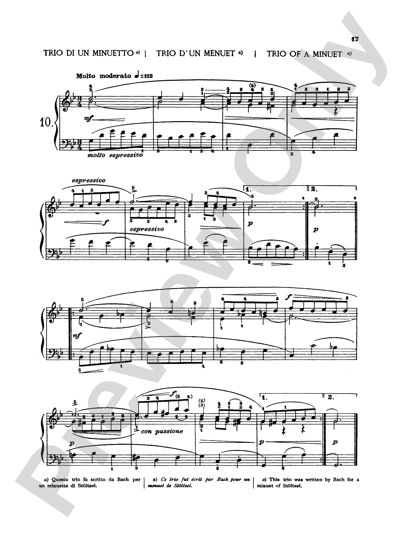 Bach: Twenty Three Easy Pieces (Ed. Mugellini)