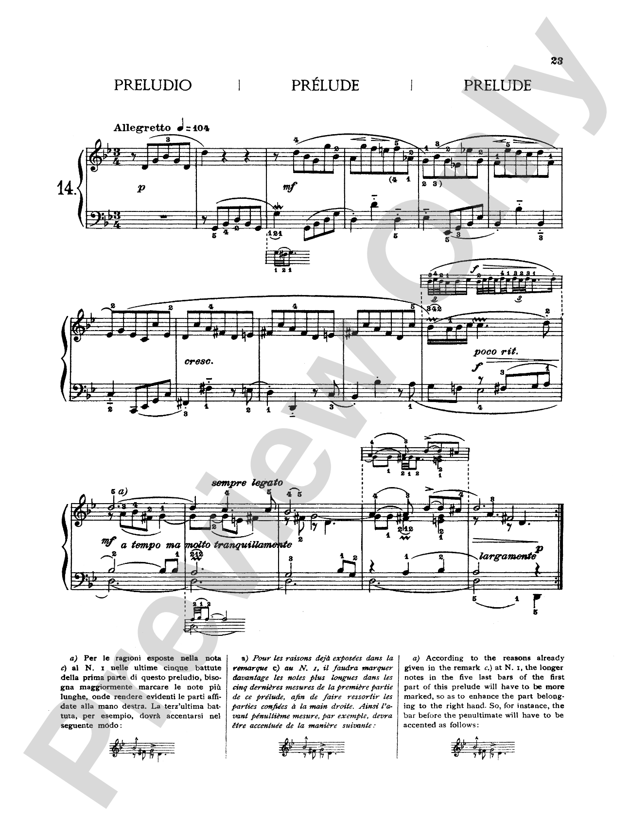 Bach: Twenty Three Easy Pieces (Ed. Mugellini)
