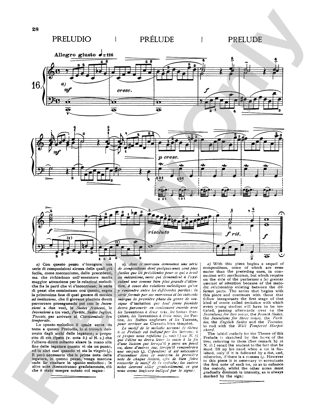 Bach: Twenty Three Easy Pieces (Ed. Mugellini)