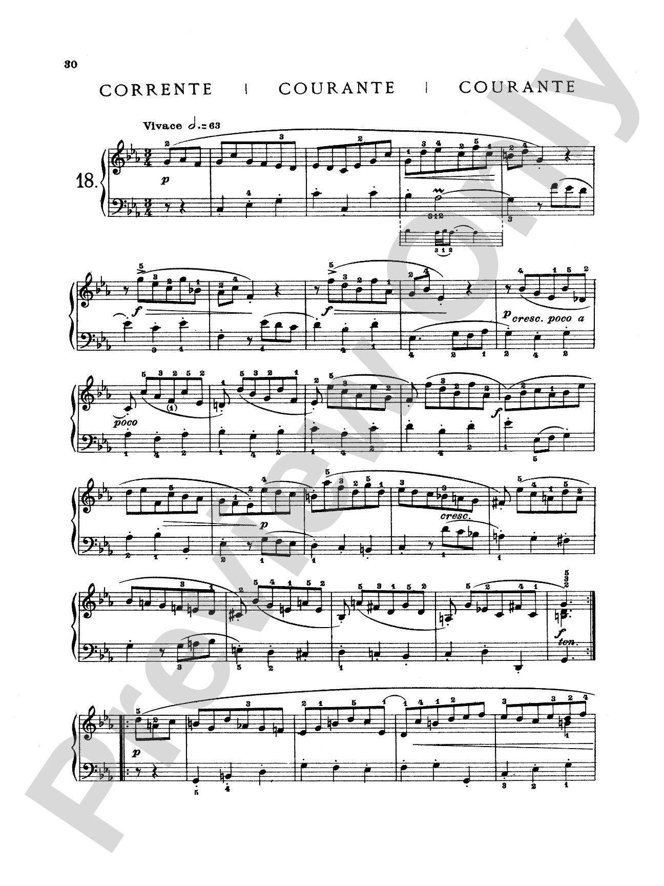Bach: Twenty Three Easy Pieces (Ed. Mugellini)