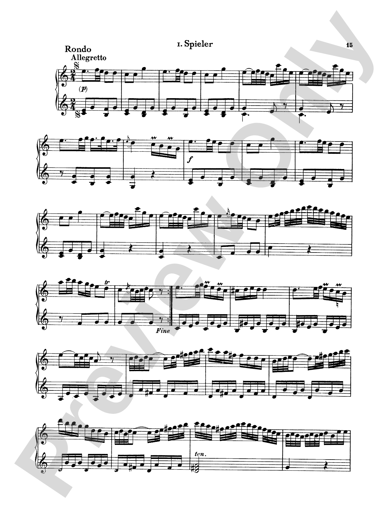 Bach: Sonata in C Major: Piano Duet (1 Piano, 4 Hands) Book