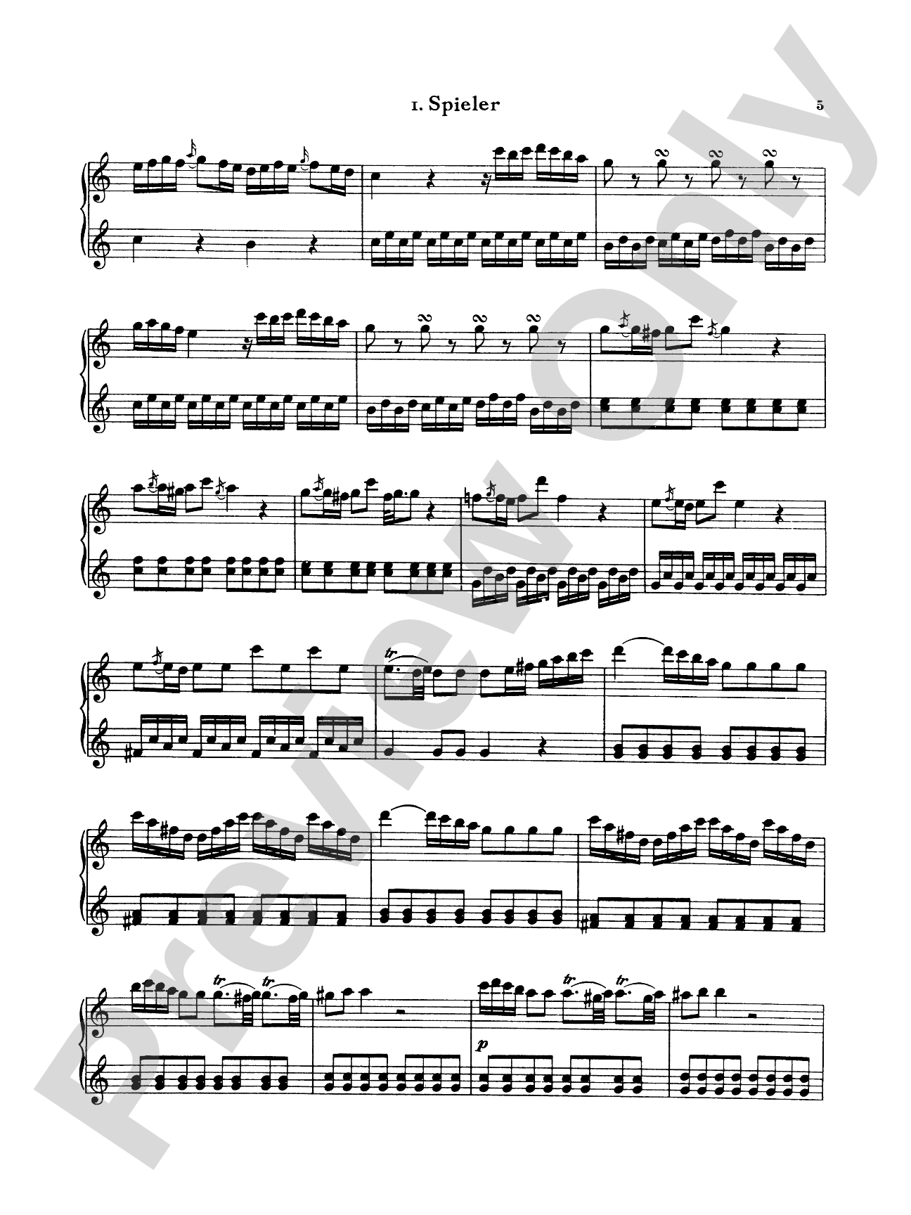 Bach: Sonata in C Major: Piano Duet (1 Piano, 4 Hands) Book