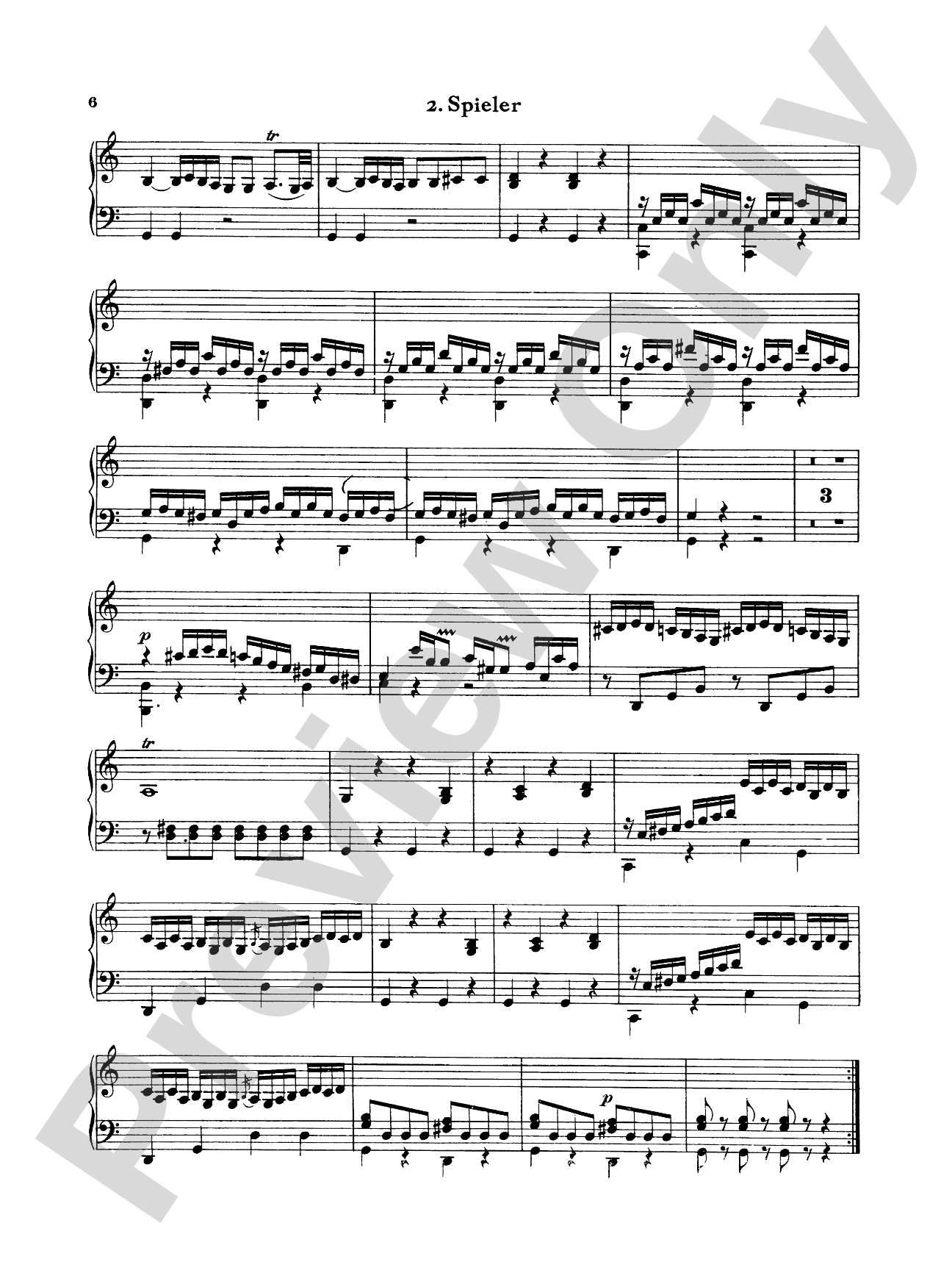Bach: Sonata in C Major: Piano Duet (1 Piano, 4 Hands) Book