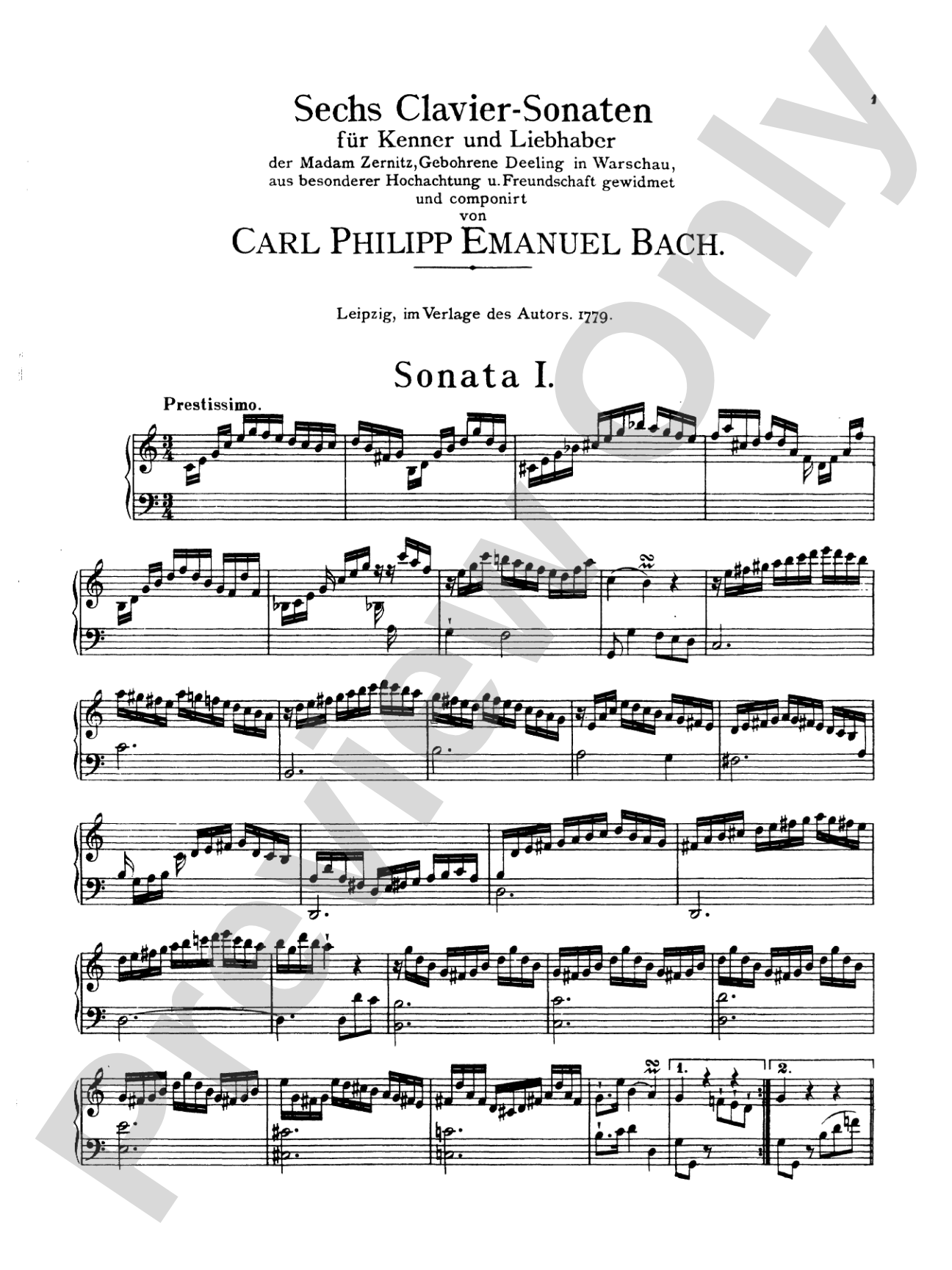 Bach: Sonatas, Fantasias & Rondos (Volume I): Piano Book