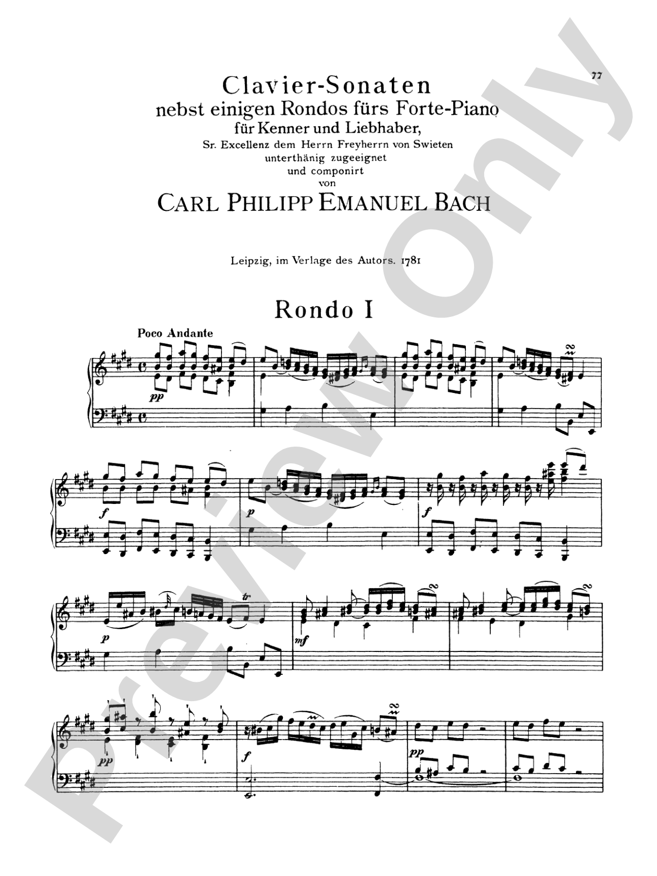 Bach: Sonatas, Fantasias & Rondos (Volume I)