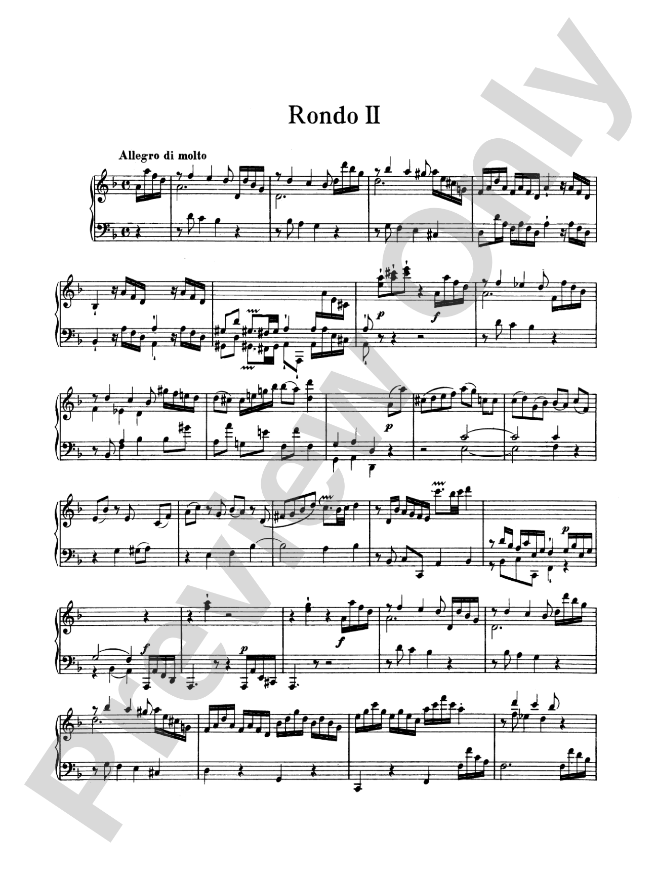 Bach: Sonatas, Fantasias & Rondos (Volume II)
