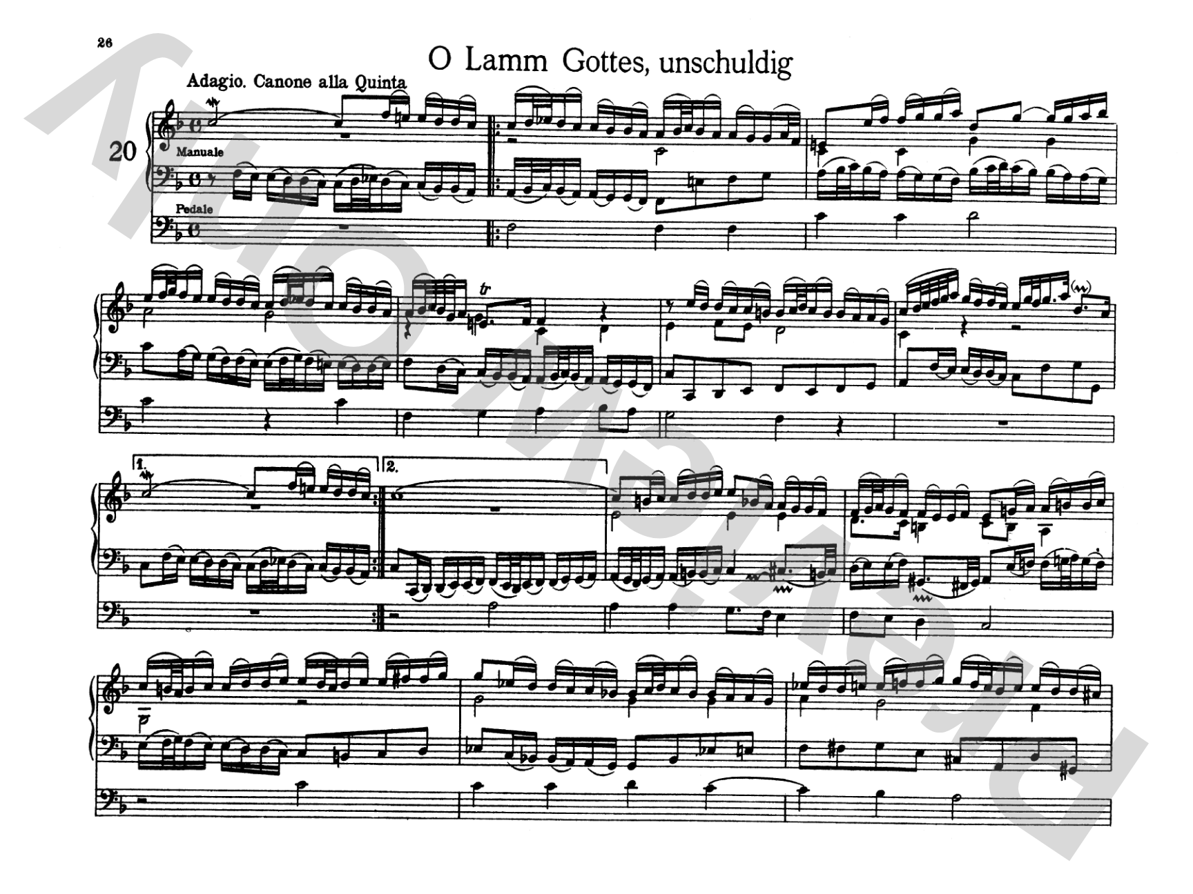 Bach: Organbook (Orgelbuchlein)