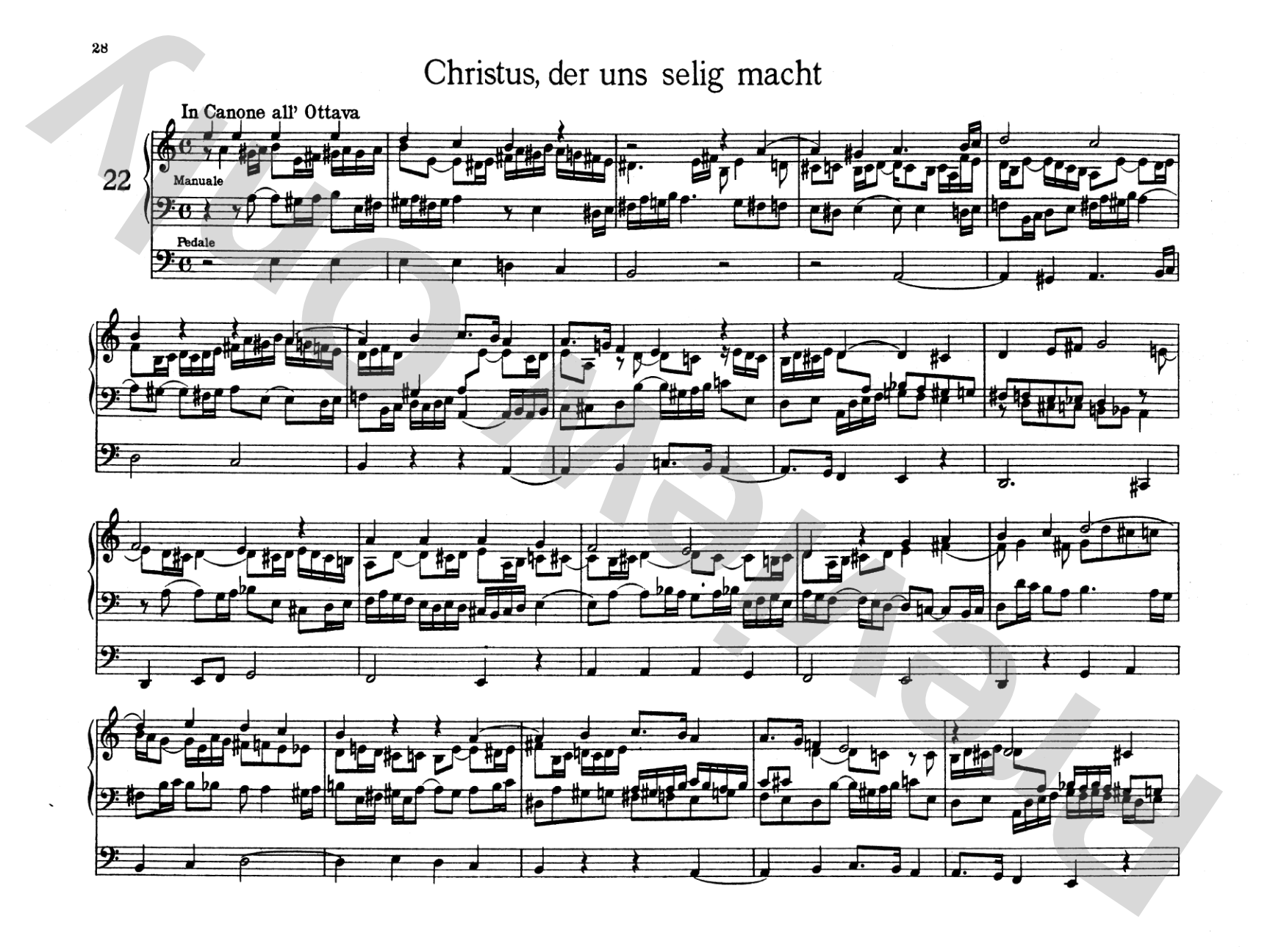 Bach: Organbook (Orgelbuchlein)